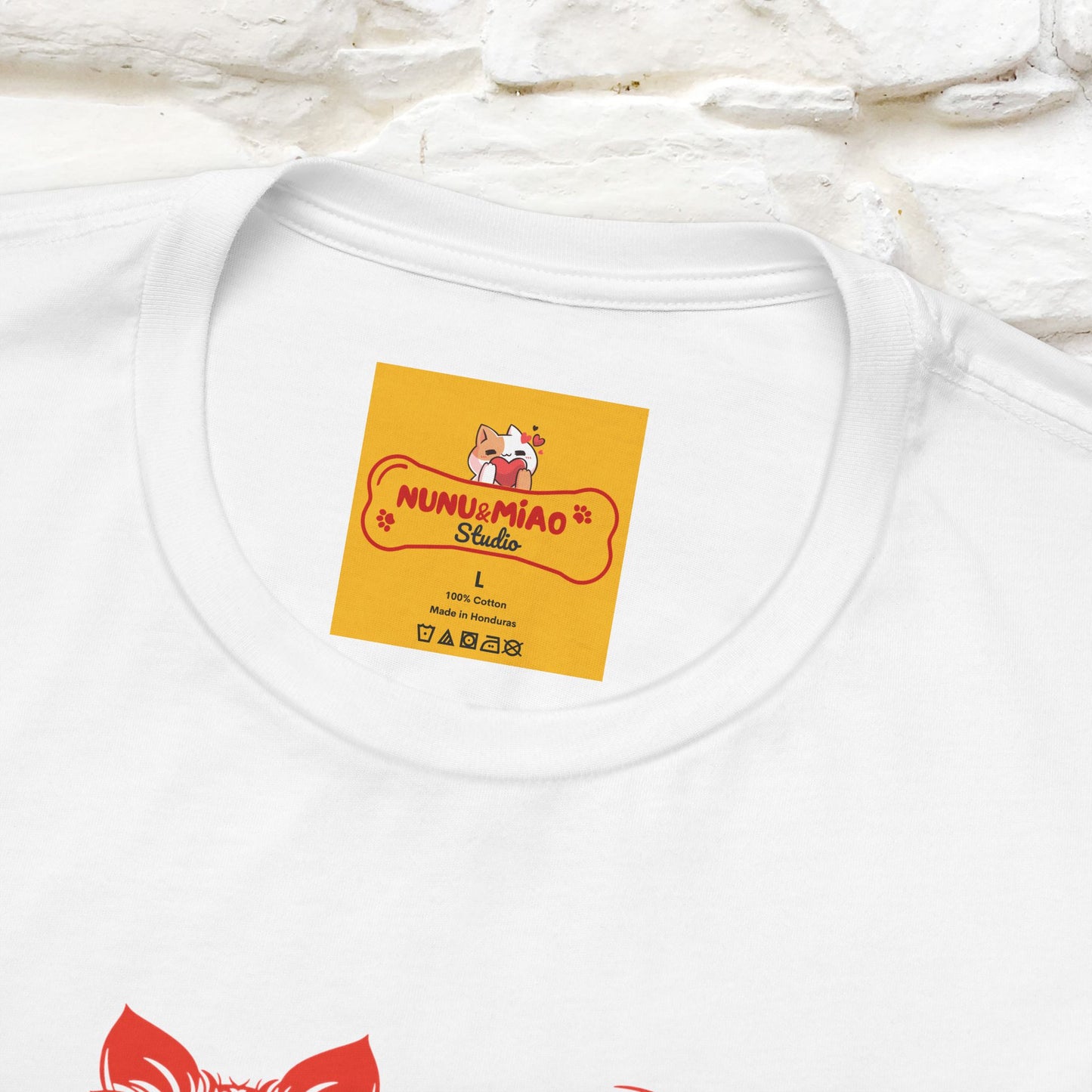 "The Third Eye'' Cat T-Shirt Front and Back Design | Nunu&Miao Studio - Nunu&Miao Studio