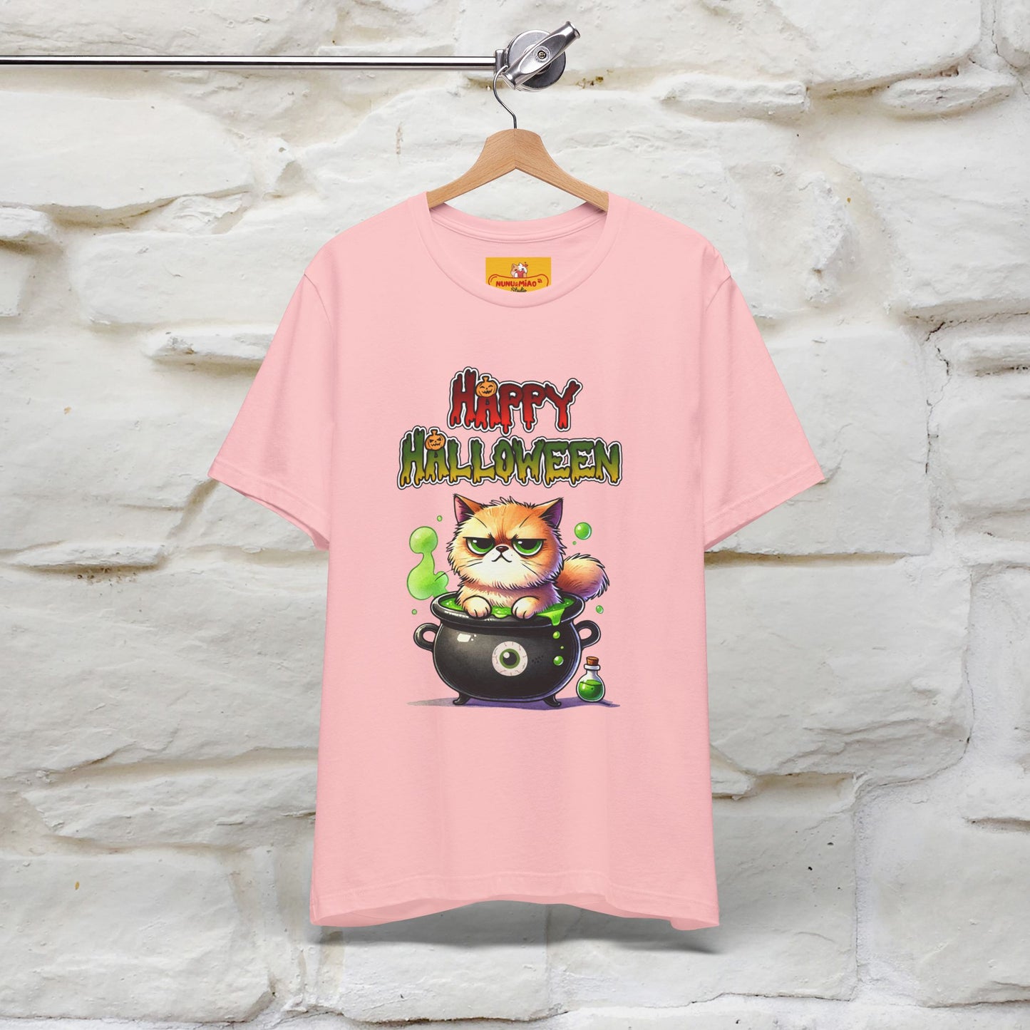 "Angry Cat Happy Halloween" Cat  T-shirt |Nunu&Miao Studio - Nunu&Miao Studio