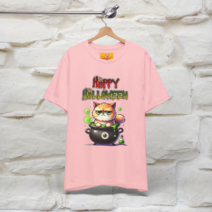 "Angry Cat Happy Halloween" Cat  T-shirt |Nunu&Miao Studio - Nunu&Miao Studio