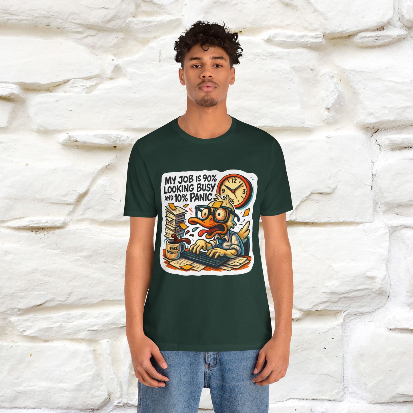 '' My Job is 90% Looking Busy ... |  Sarcastic T-Shirt | Nunu&Miao Studio