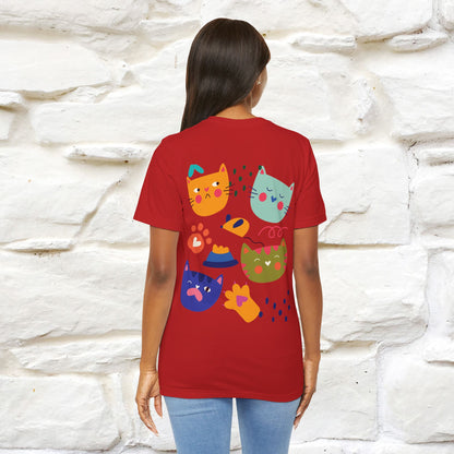 ''The Power Of Meow'' Cat T-Shirt Front and Back Design | Nunu&Miao Studio - Nunu&Miao Studio
