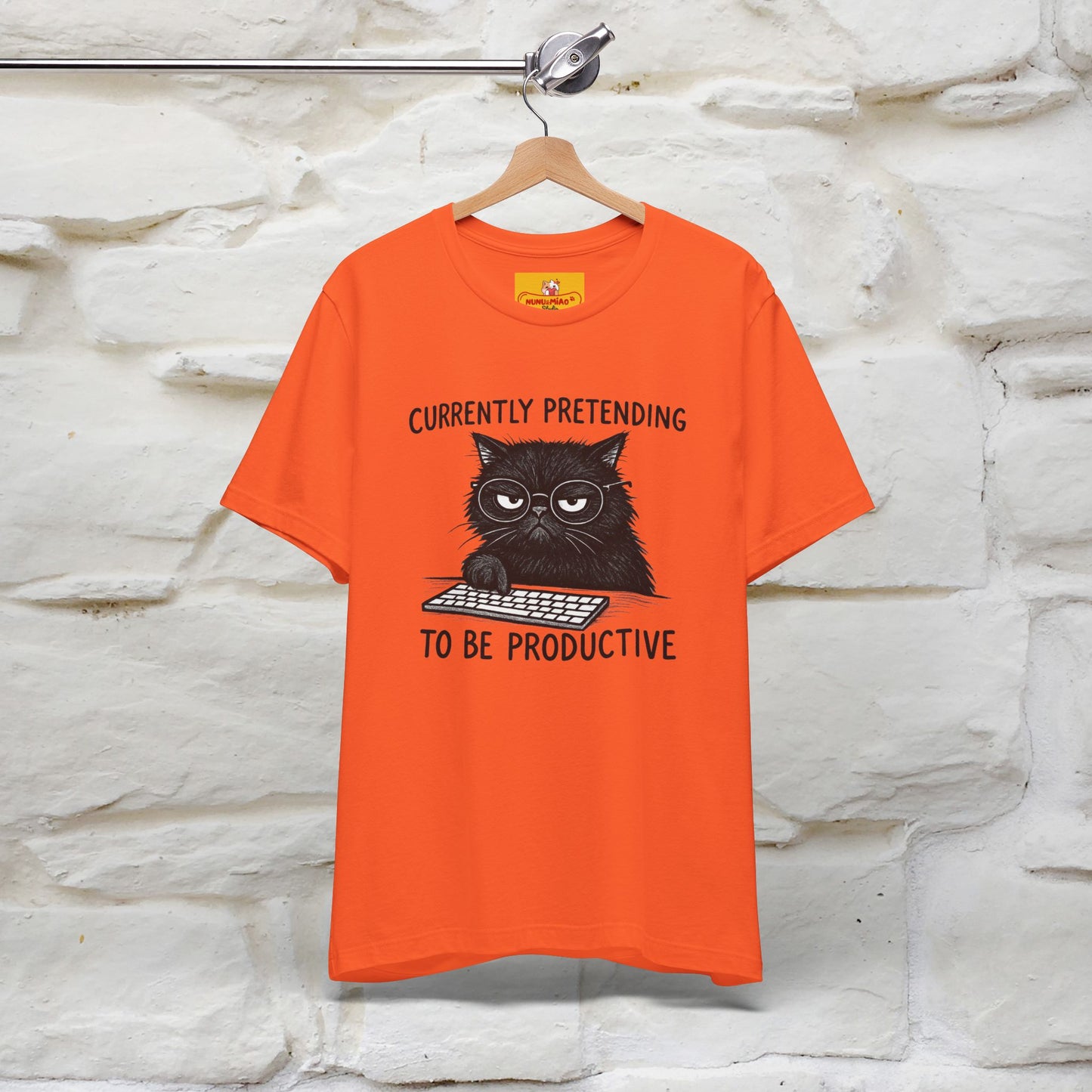 "Currently Pretending To Be Productive" |Cat T-Shirt | Nunu&Miao Studio - Nunu&Miao Studio