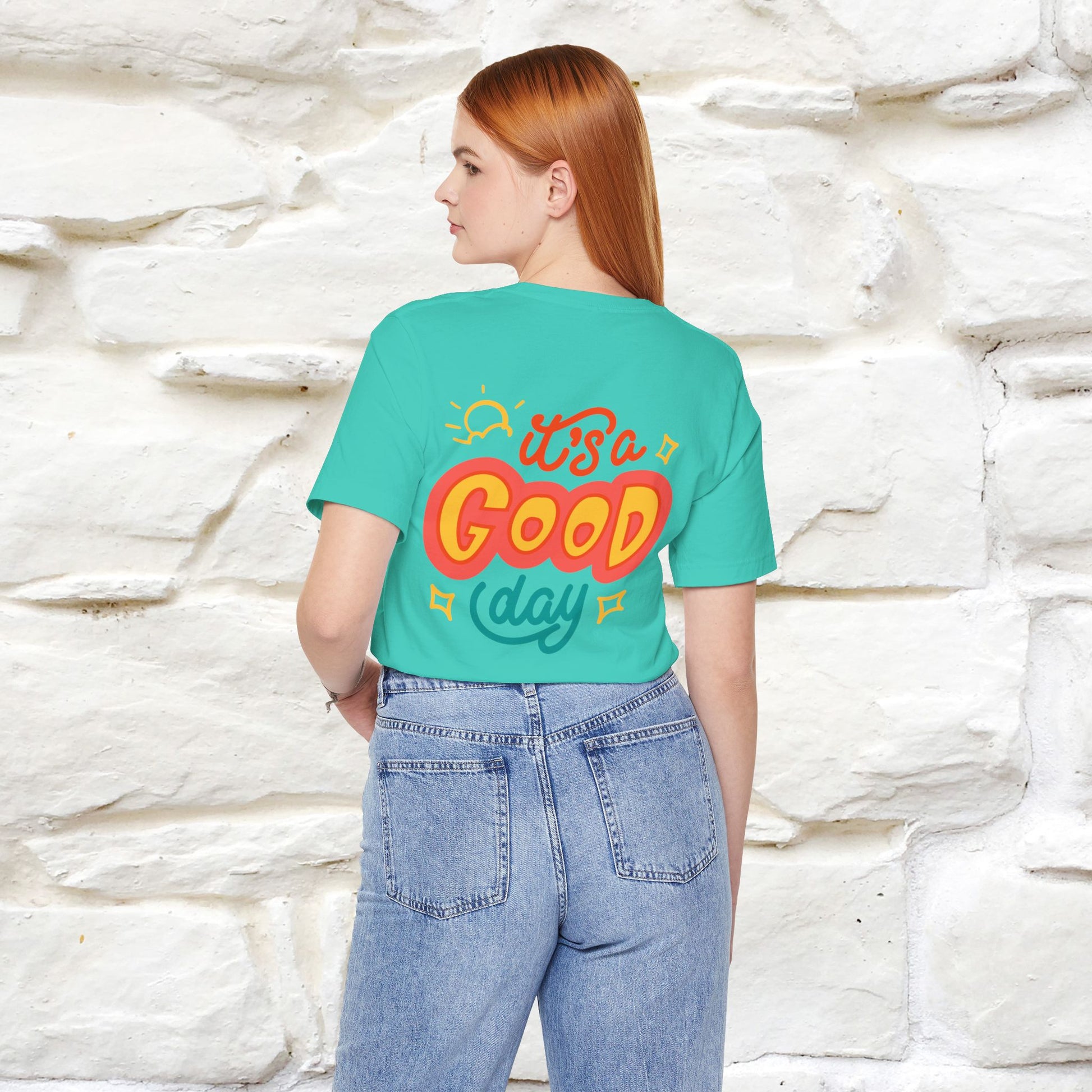 ""It's A Good Day" Cat T-Shirt| Front & Back Design | Nunu&Miao Studio - Nunu&Miao Studio