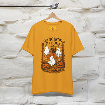 "Hanging With My Boos" Halloween Cat T-shirt |Nunu&Miao Studio - Nunu&Miao Studio