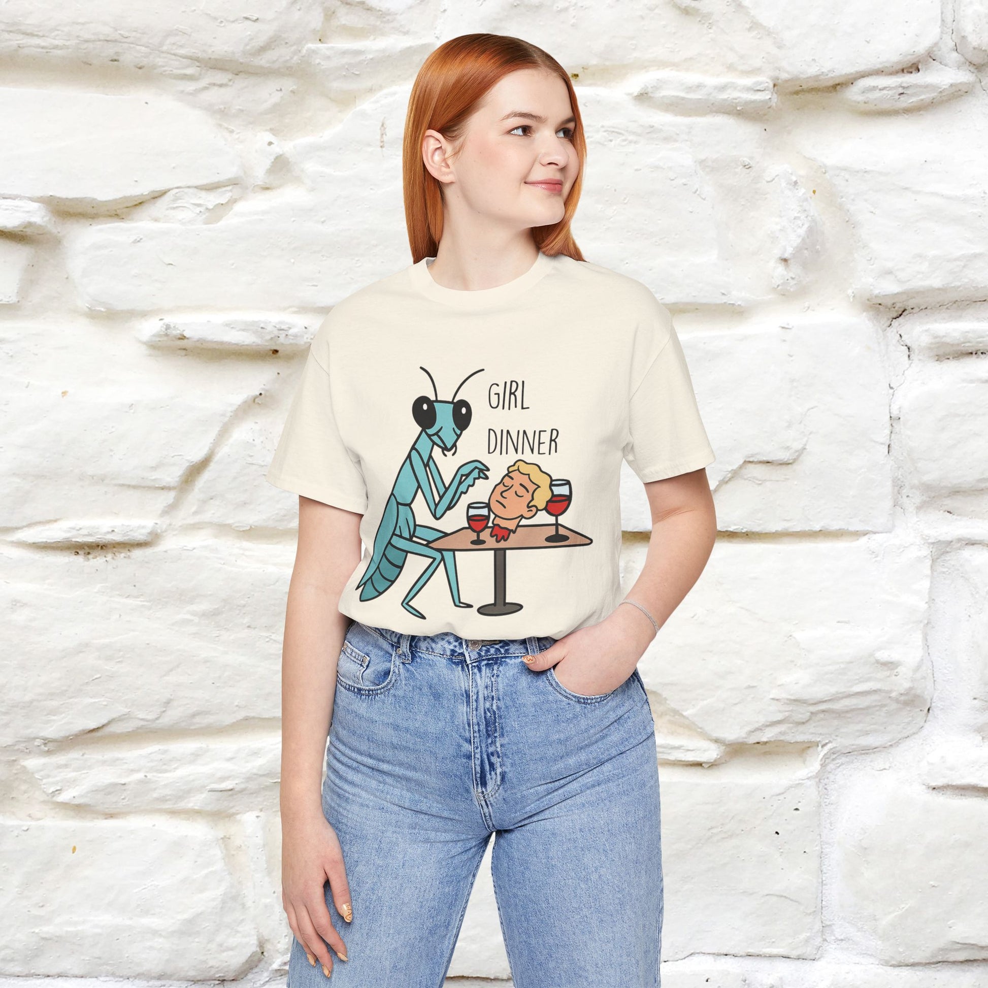 "Girl Dinner" Funny T-shirt |Nunu&Miao Studio - Nunu&Miao Studio