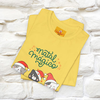 "Natal Magico" Cat T-shirt  |Nunu&Miao Studio - Nunu&Miao Studio