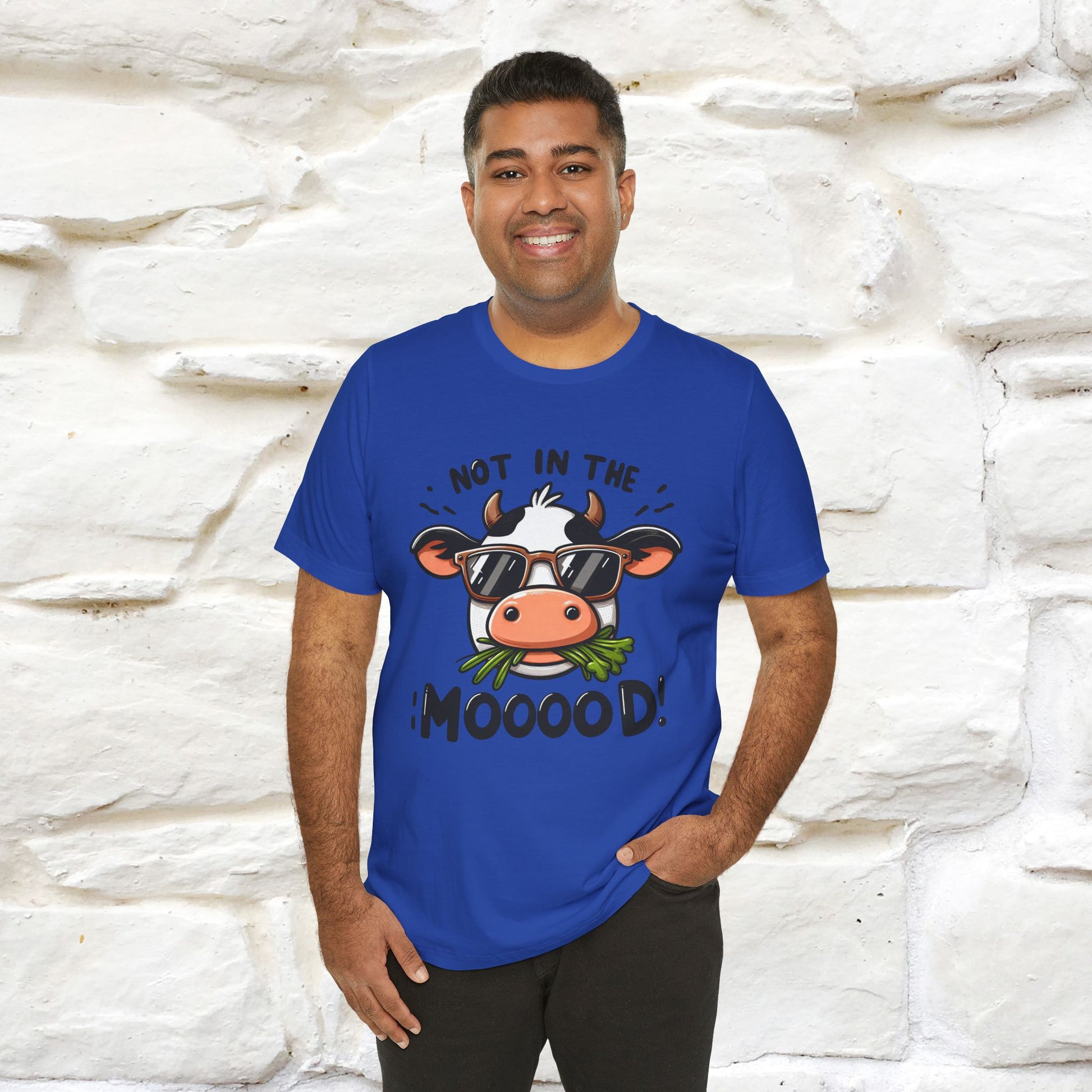 Not In The Moood – Funny Cow Pun T-Shirt | Nunu & Miao Studio - Nunu&Miao Studio