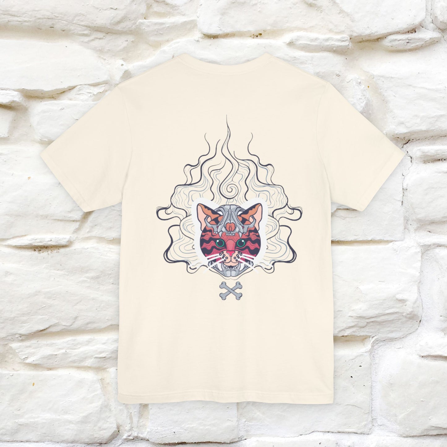 ''Air Fire Cat'' | Cat T-Shirt Front and Back Design | Nunu&Miao Studio - Nunu&Miao Studio