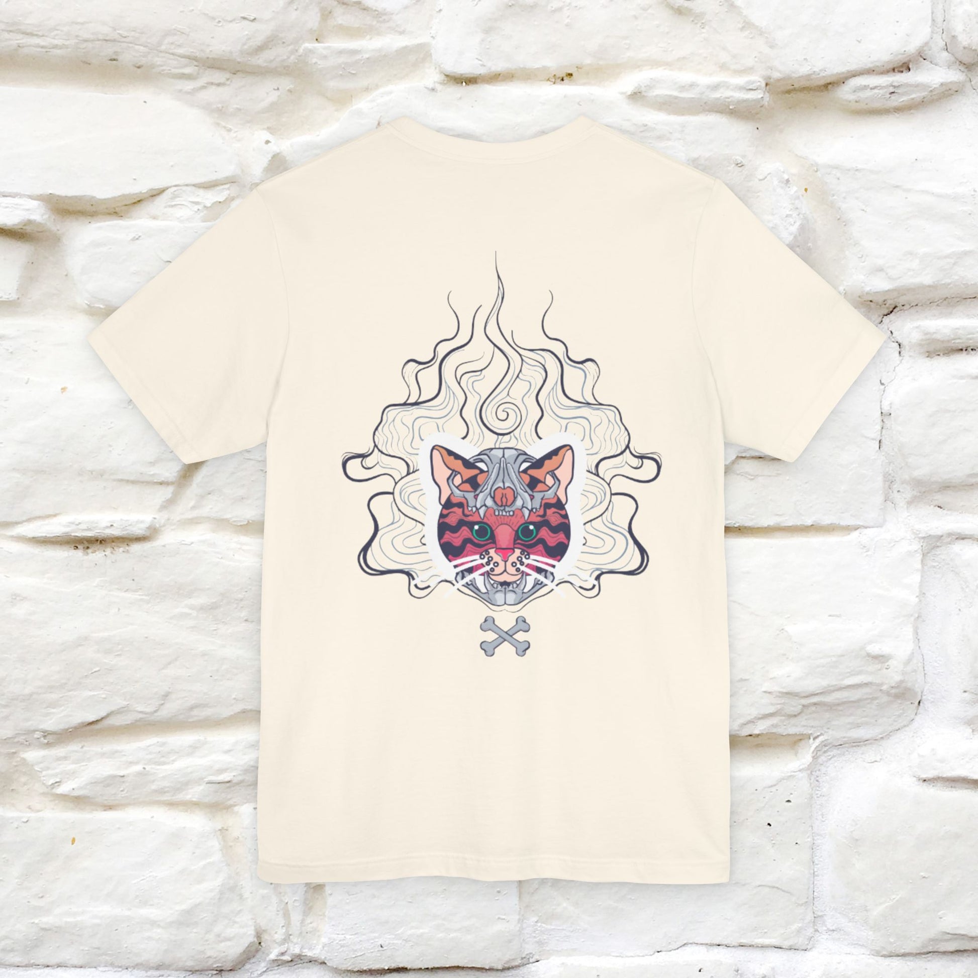 ''Air Fire Cat'' | Cat T-Shirt Front and Back Design | Nunu&Miao Studio - Nunu&Miao Studio