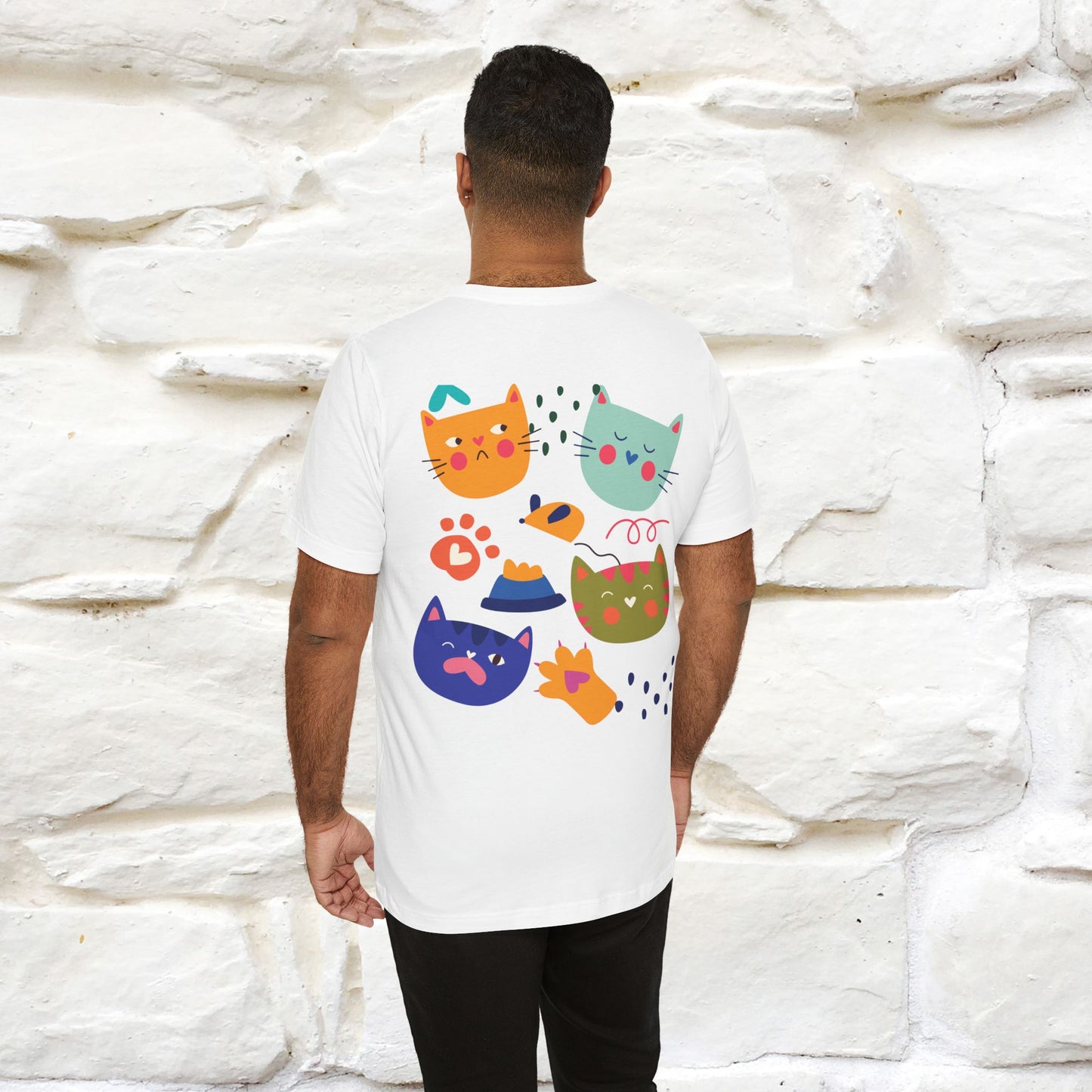 ''The Power Of Meow'' Cat T-Shirt Front and Back Design | Nunu&Miao Studio - Nunu&Miao Studio