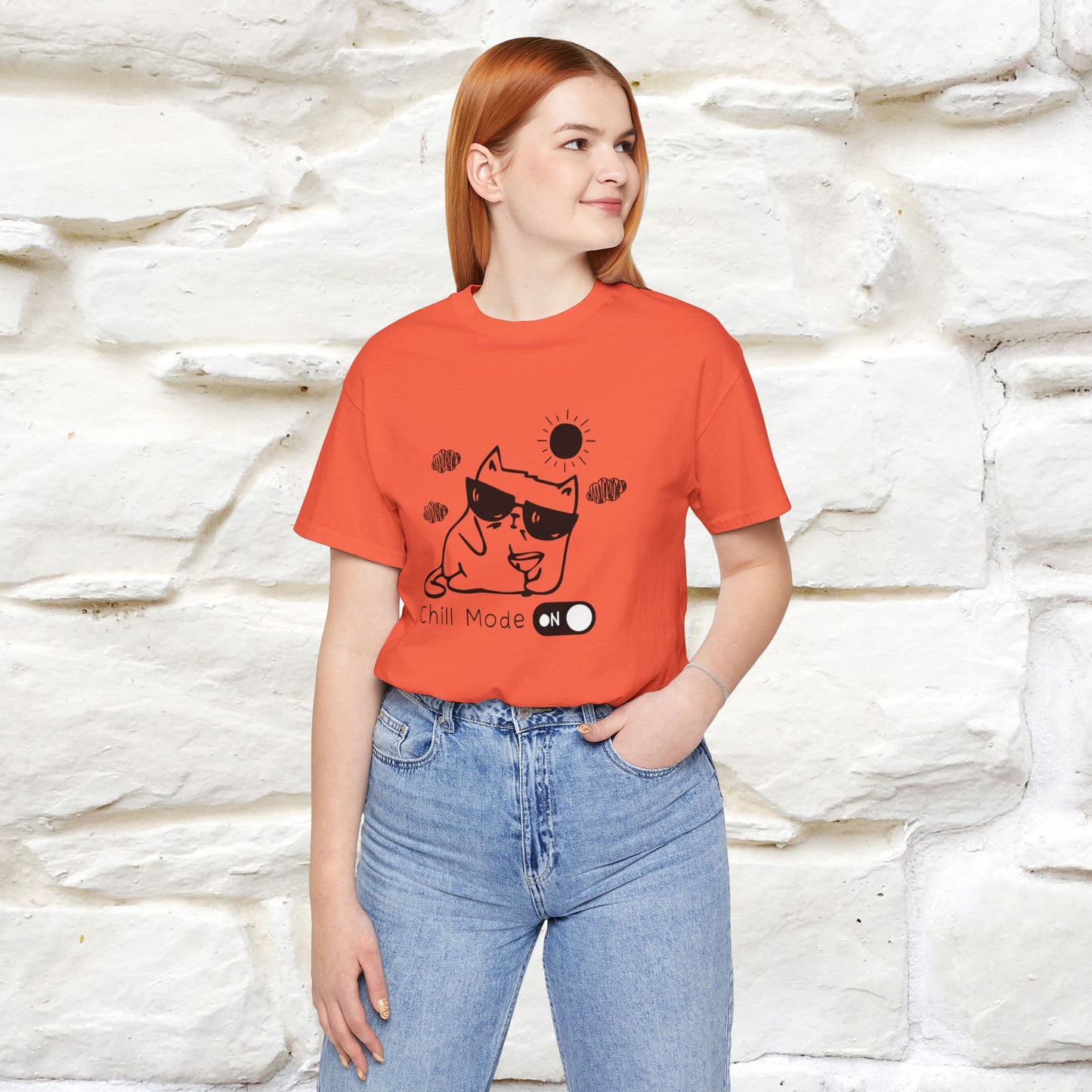 ''Chill Mode on'' Cat T-Shirt | Nunu&Miao Studio