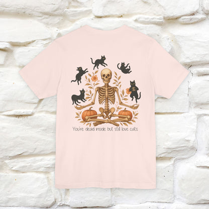 "You're Dead Inside But Still Love Cats " Halloween Cat T-shirt |Nunu&Miao Studio - Nunu&Miao Studio