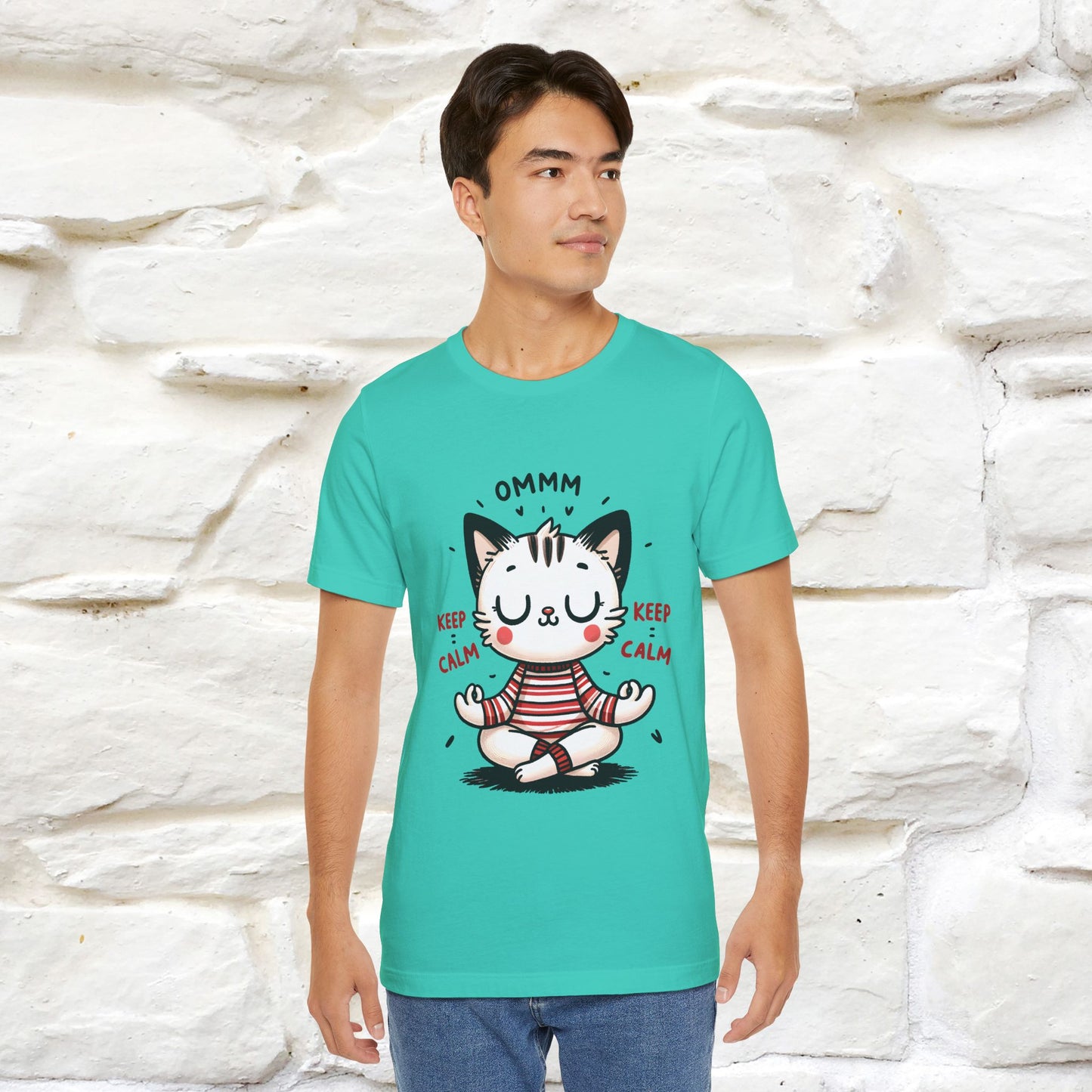 Ommm, Keep Calm | Relaxed Cat Shirt for Men & Women | 100% Cotton* - Nunu&Miao Studio