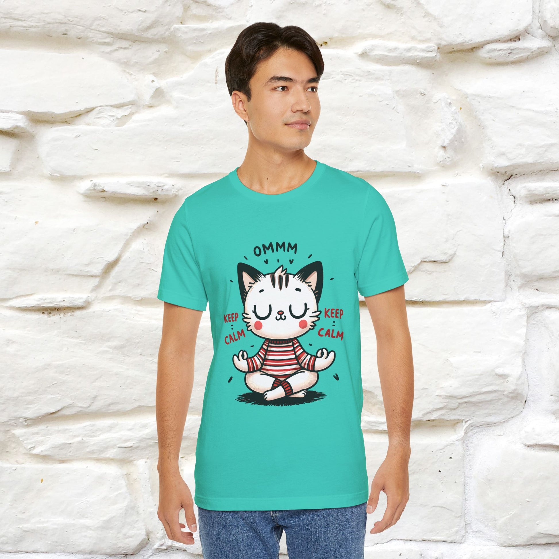 Ommm, Keep Calm | Relaxed Cat Shirt for Men & Women | 100% Cotton* - Nunu&Miao Studio