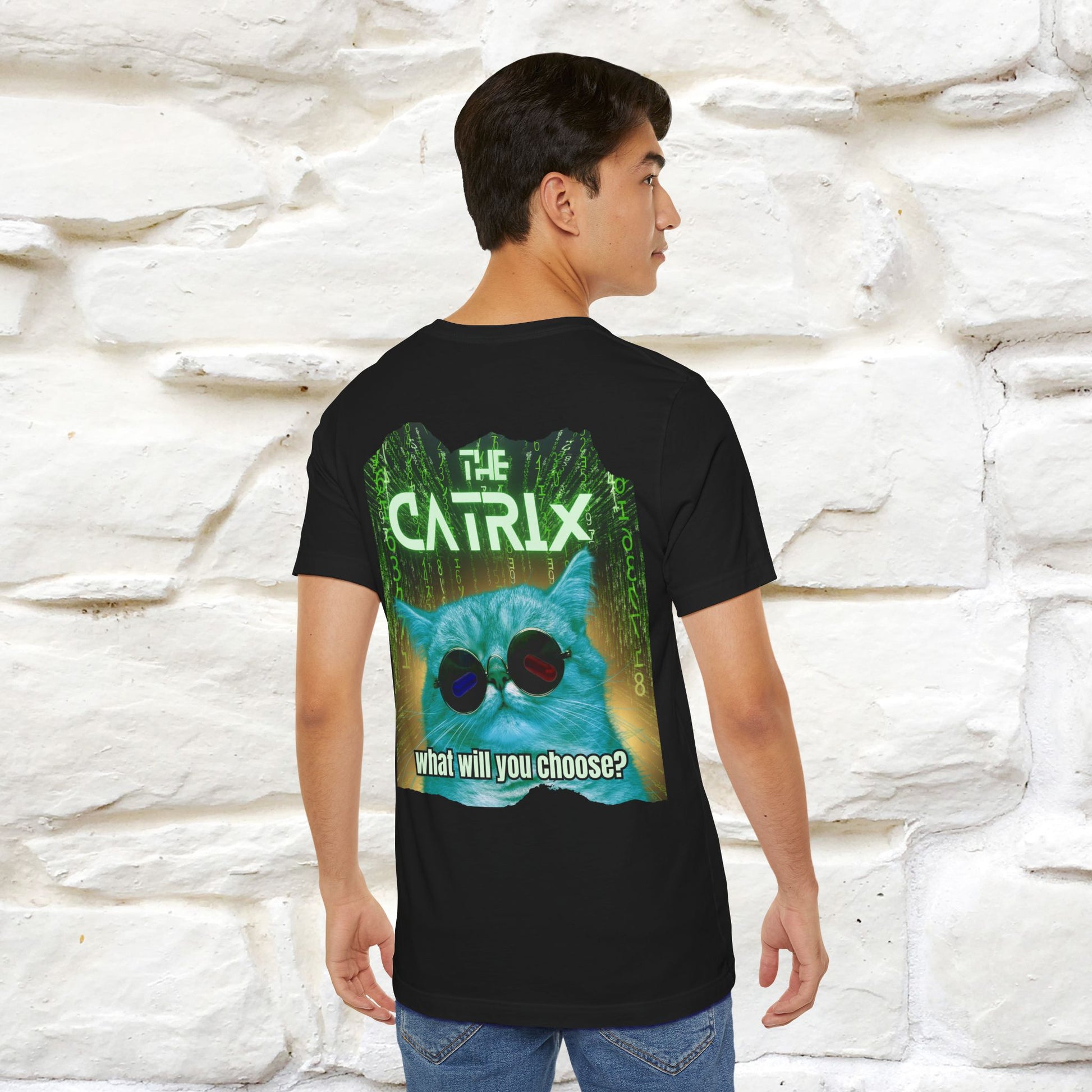The Catrix: What Will You Choose?  | Cat T-Shirt |Nunu&Miao Studio - Nunu&Miao Studio