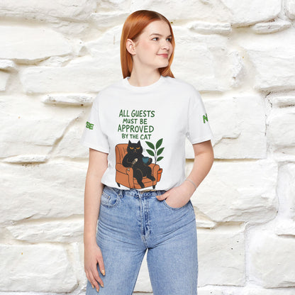 "All Guest Must Be Approved By The Cat - NO,MAYBE" Cat T-shirt |Nunu&Miao Studio