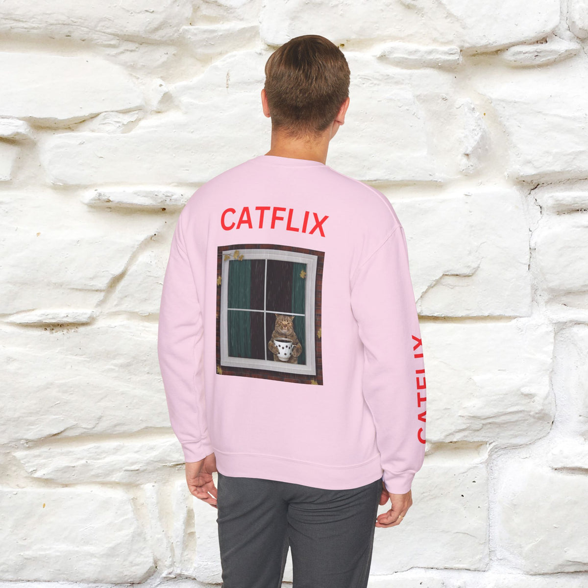 "Catflix'' |Cat Sweatshirt | Nunu&Miao Studio