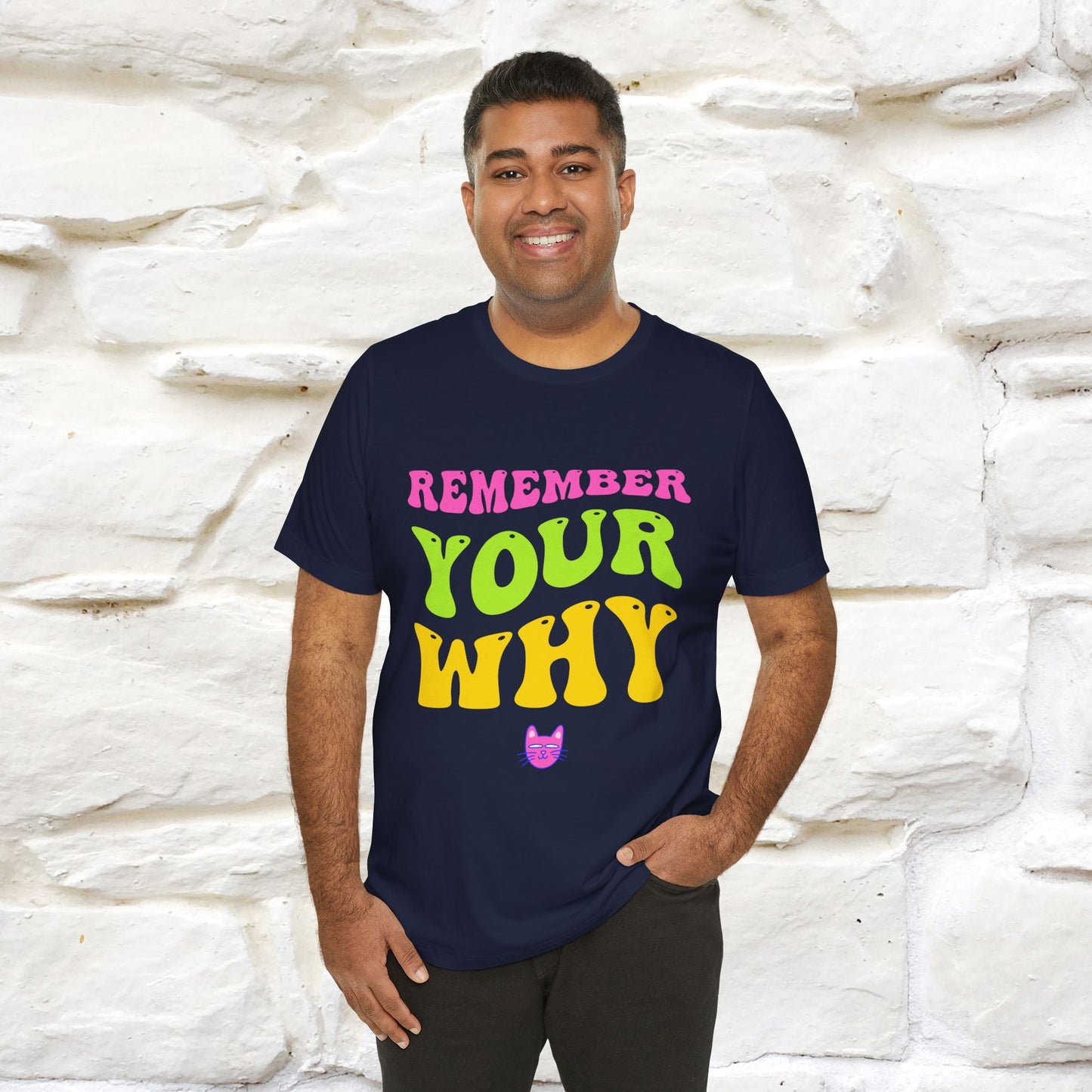 "Remember Your Why" |Cat T-Shirt | Nunu&Miao Studio - Nunu&Miao Studio