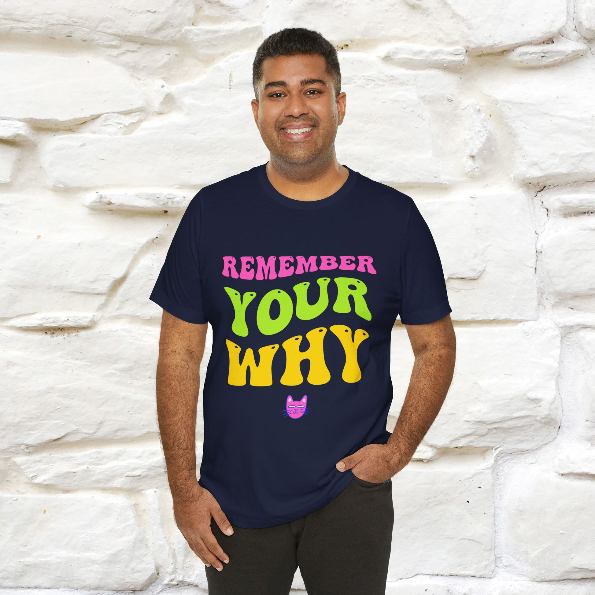 "Remember Your Why" |Cat T-Shirt | Nunu&Miao Studio - Nunu&Miao Studio