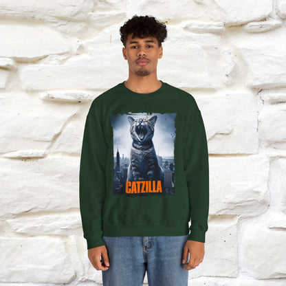 "Catzilla'' |Cat Sweatshirt | Nunu&Miao Studio