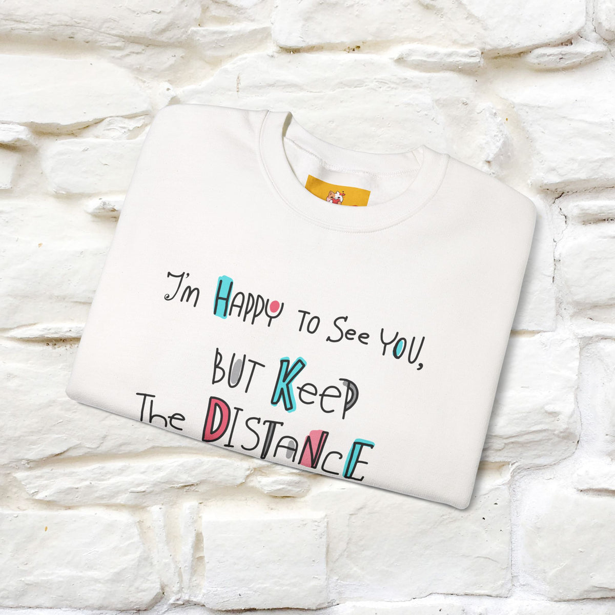 ''I'Am Happy To See You...'' |Cat Sweatshirt | Nunu&Miao Studio