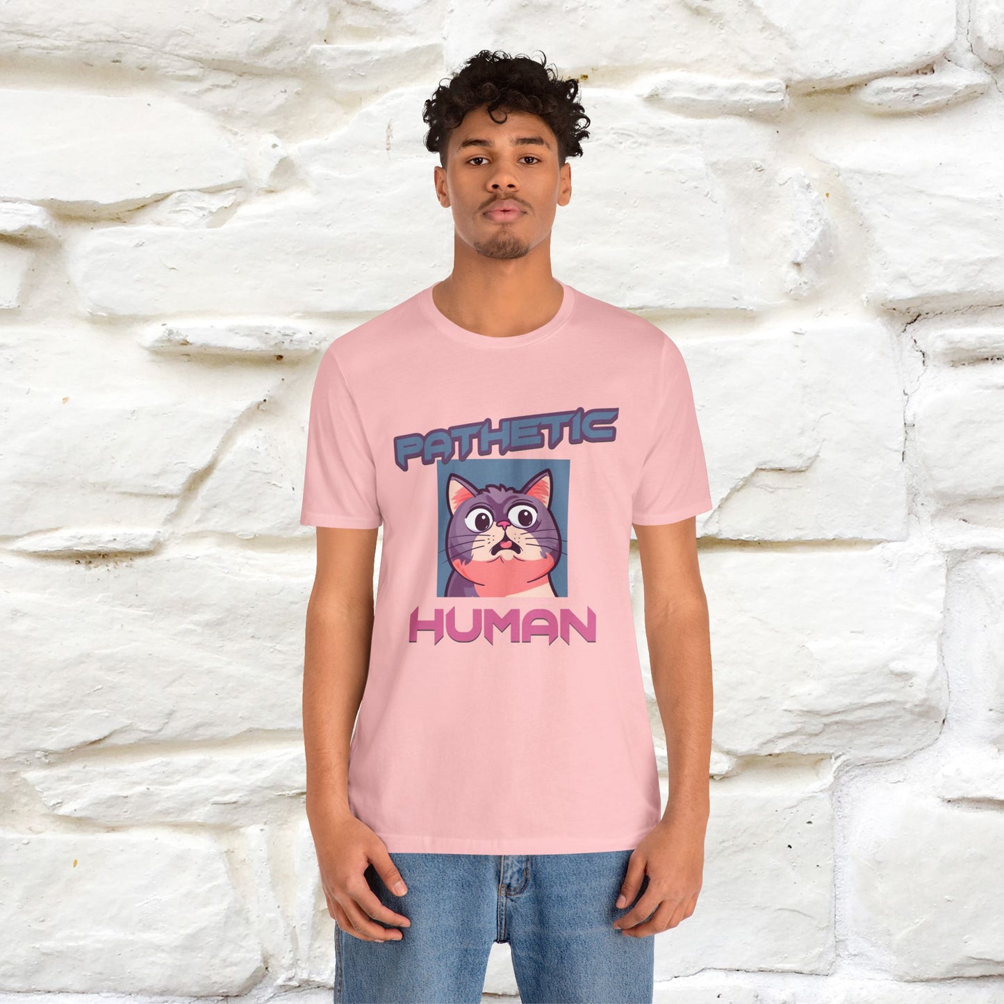 ''Pathetic Human'' | Funny Cat T-Shirt | Nunu&Miao Studio - Nunu&Miao Studio
