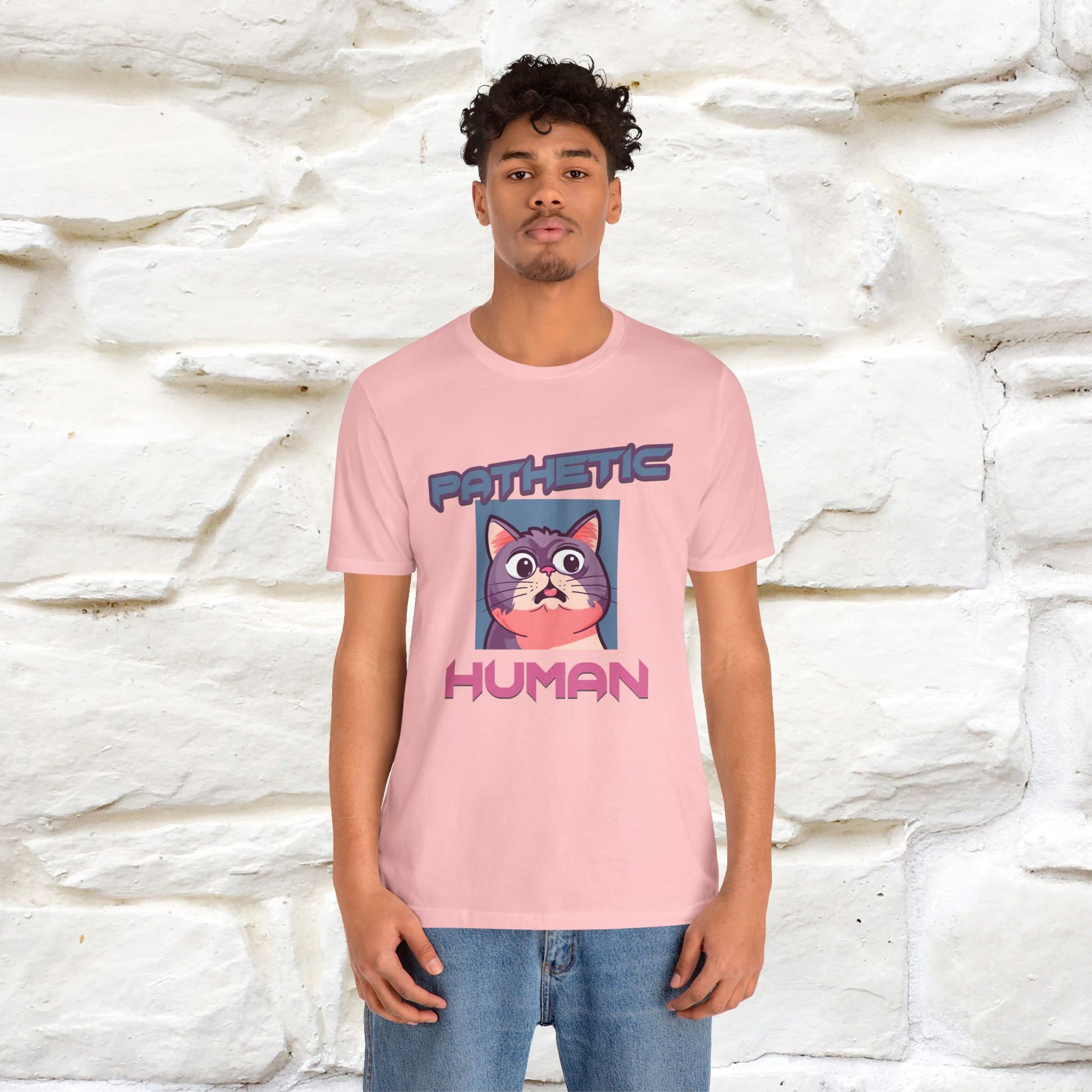 ''Pathetic Human'' | Funny Cat T-Shirt | Nunu&Miao Studio - Nunu&Miao Studio