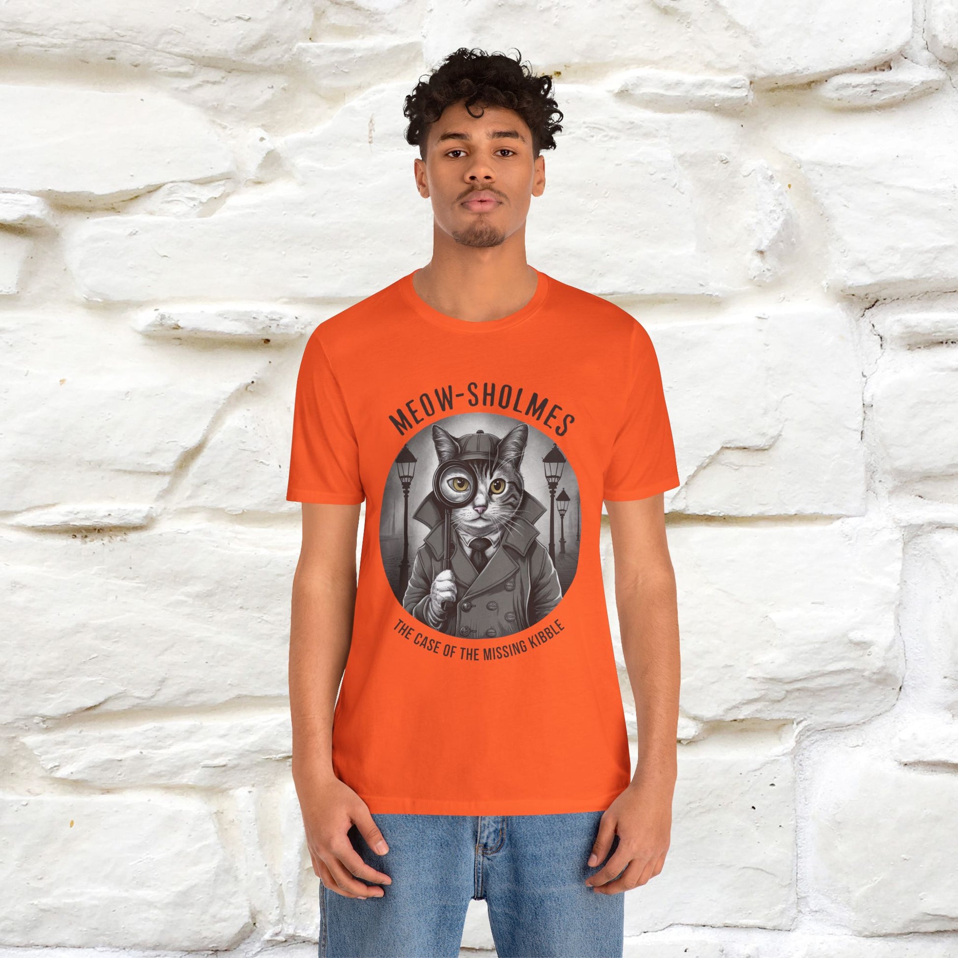 ''Meow-Sholmes: The Case of the Missing Kibble'' | Detective Cat Tee | Nunu&Miao Studio - Nunu&Miao Studio