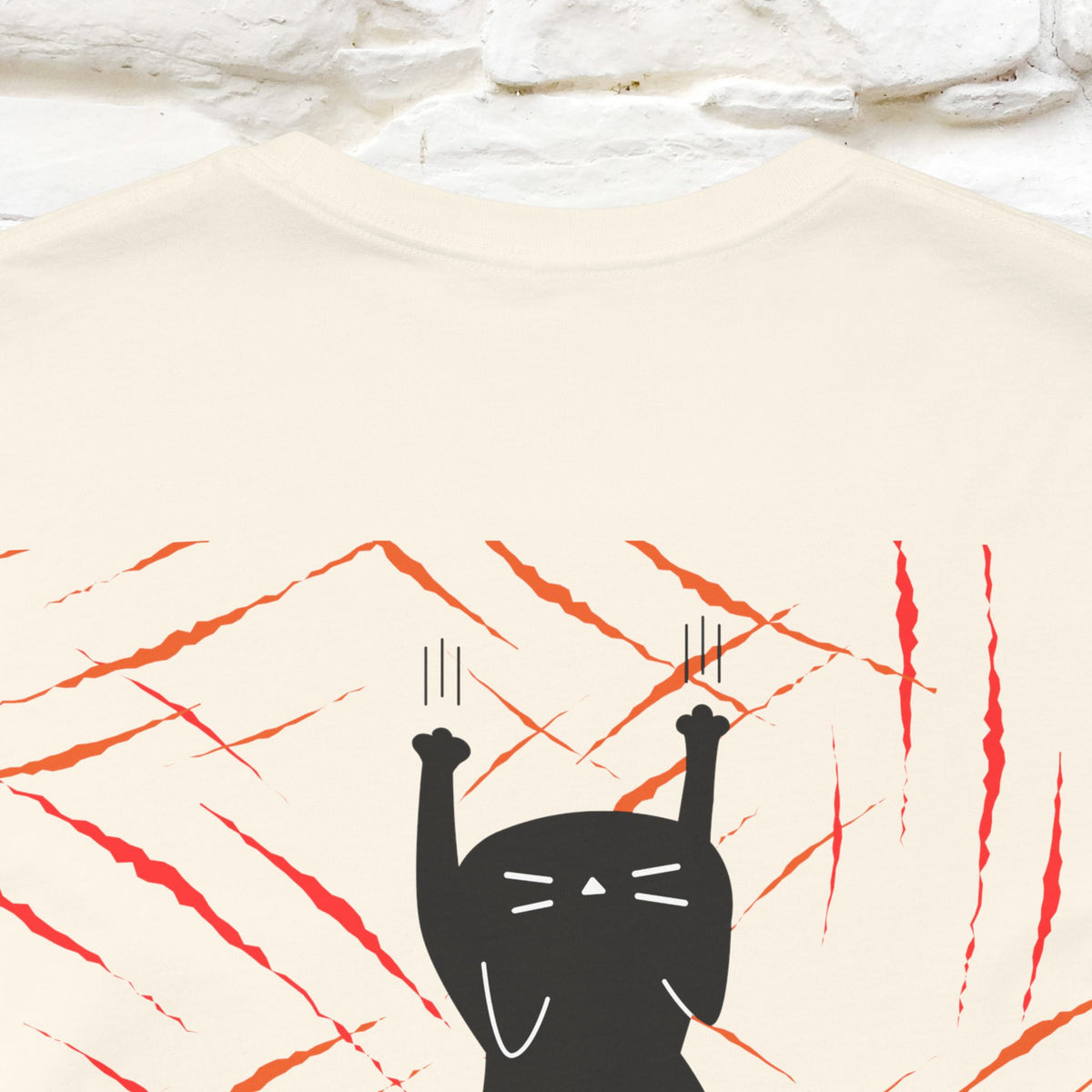 “Love Hurts"  Funny Cat T-Shirt | Front & Back Design | Nunu&Miao Studio