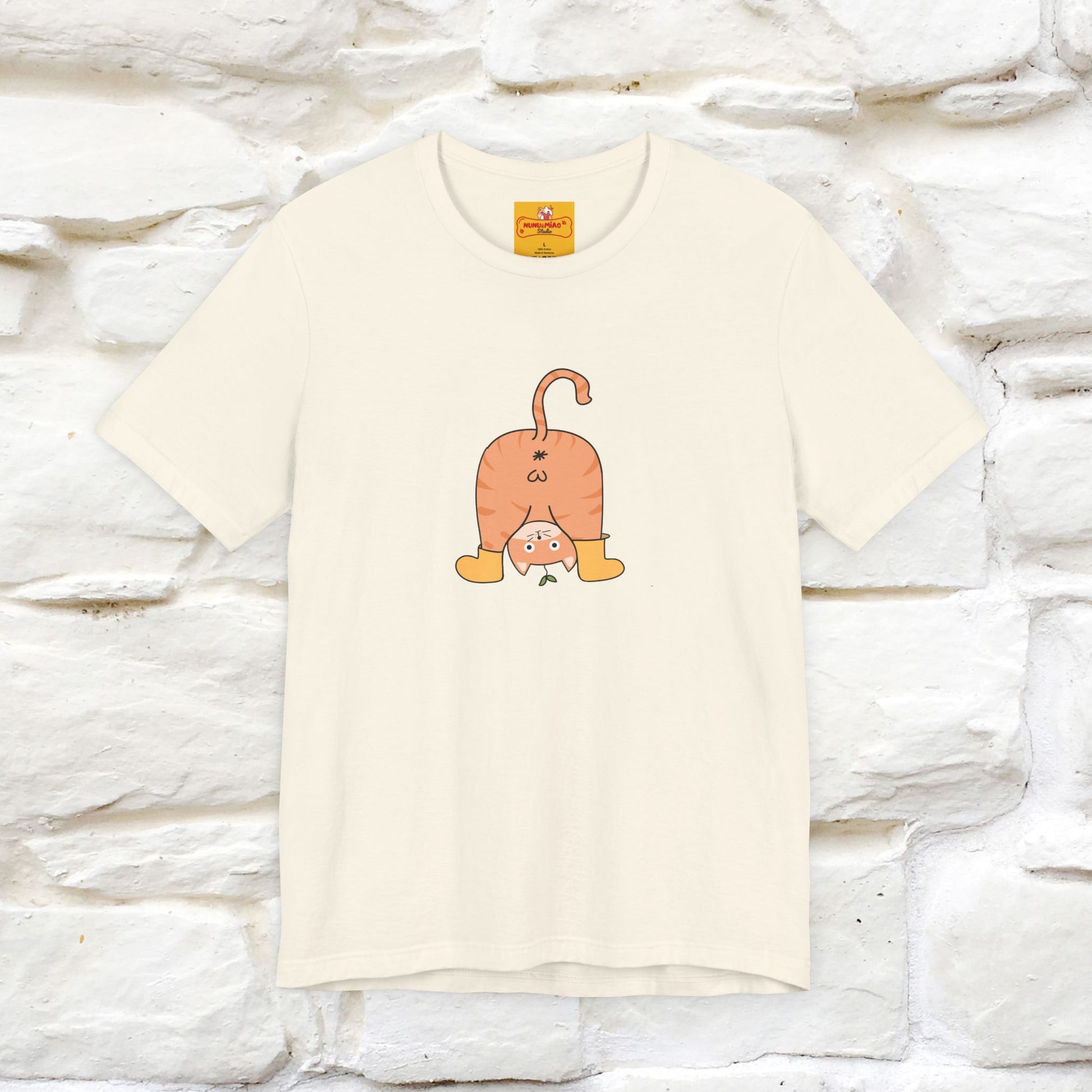 "Sometimes You Need to Look at Life from a Different Perspective" Cat T-Shirt | Front & Back Design | Nunu&Miao Studio - Nunu&Miao Studio