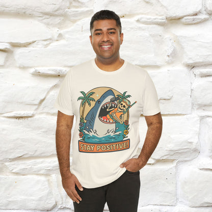 "Stay Positive" Funny T-shirt |Nunu&Miao Studio - Nunu&Miao Studio