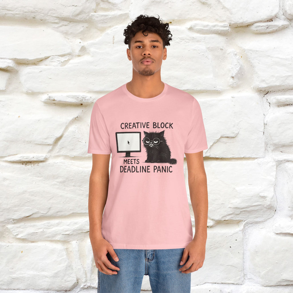 "Creative Block Meets Deadline..." |Cat T-Shirt | Nunu&Miao Studio