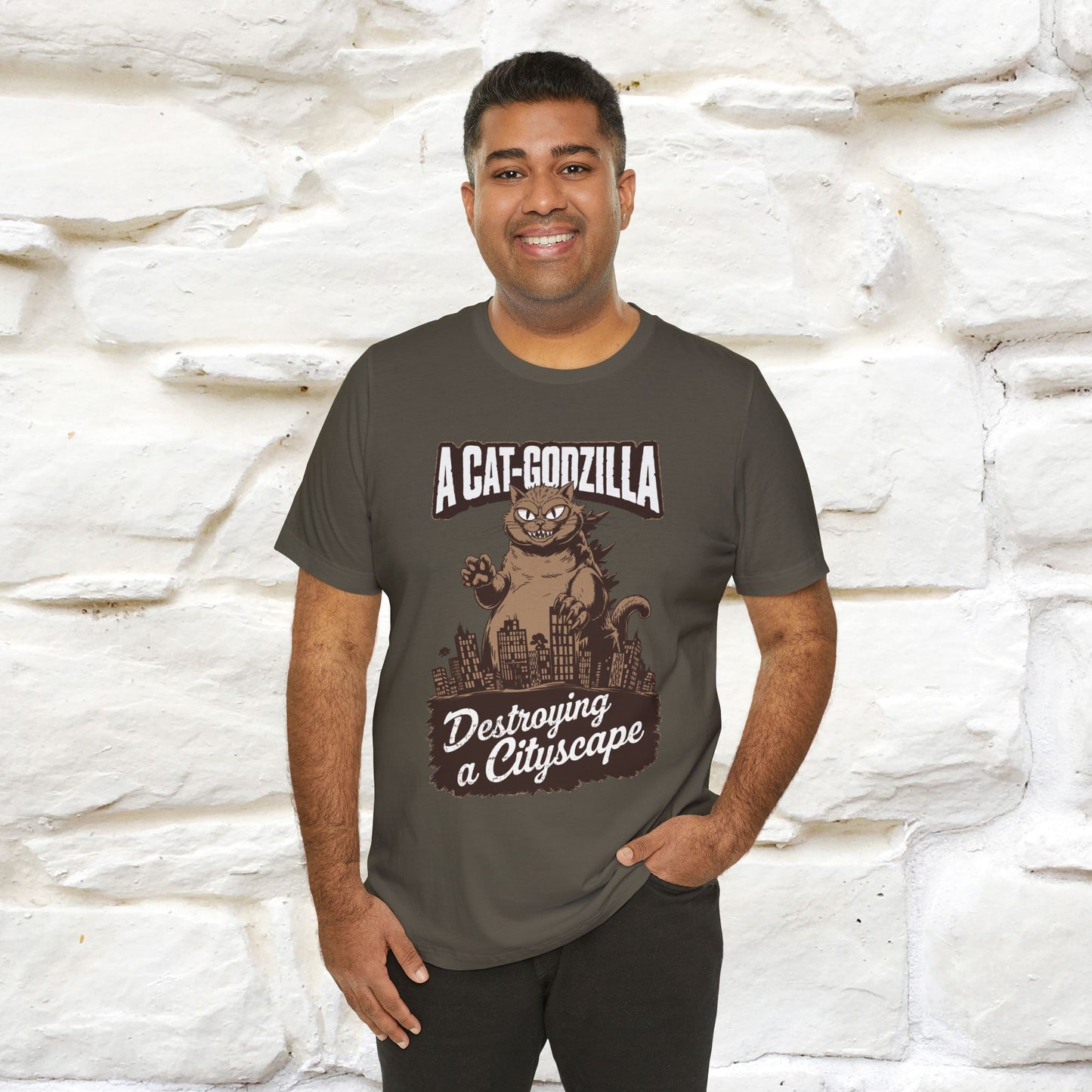 ''A Cat-Godzilla ''| CatT-Shirt | Nunu&Miao Studio - Nunu&Miao Studio