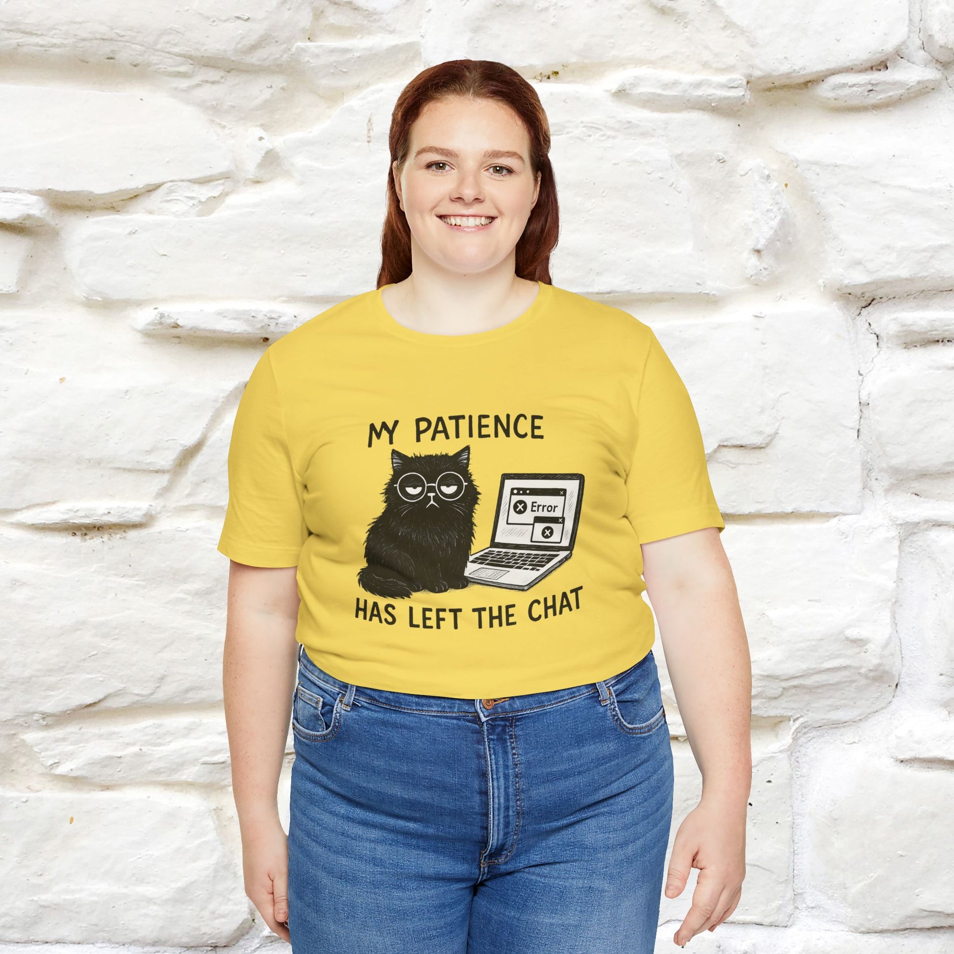 "My Patience Has Left The Chat" |Cat T-Shirt | Nunu&Miao Studio - Nunu&Miao Studio