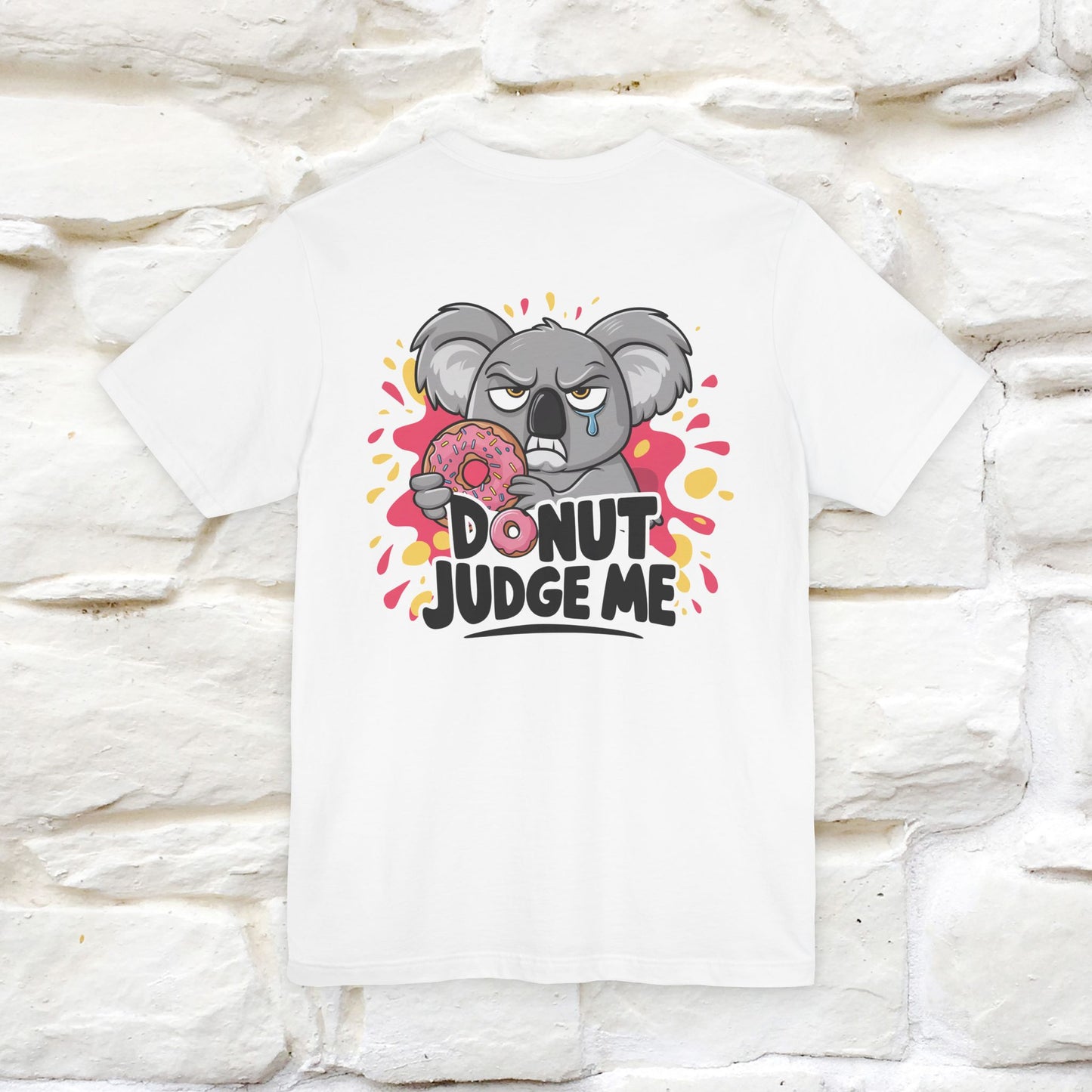 "Donut Judge Me " |Funny  T-Shirt | Front & Back Design | Nunu&Miao Studio - Nunu&Miao Studio