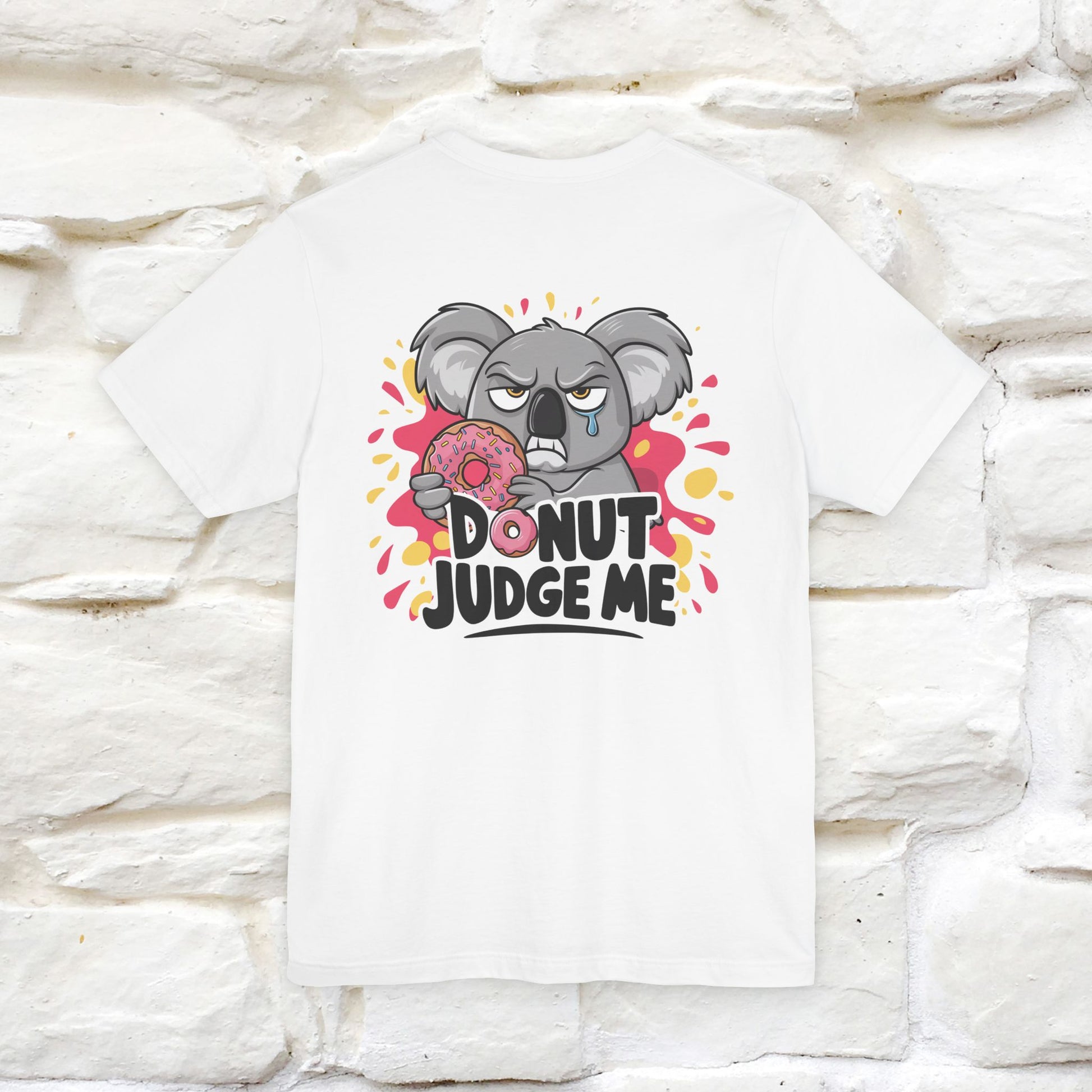 "Donut Judge Me " |Funny  T-Shirt | Front & Back Design | Nunu&Miao Studio - Nunu&Miao Studio
