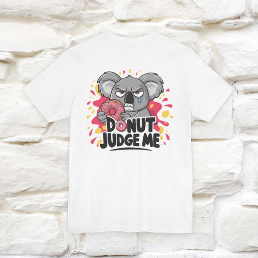 "Donut Judge Me " |Funny  T-Shirt | Front & Back Design | Nunu&Miao Studio - Nunu&Miao Studio