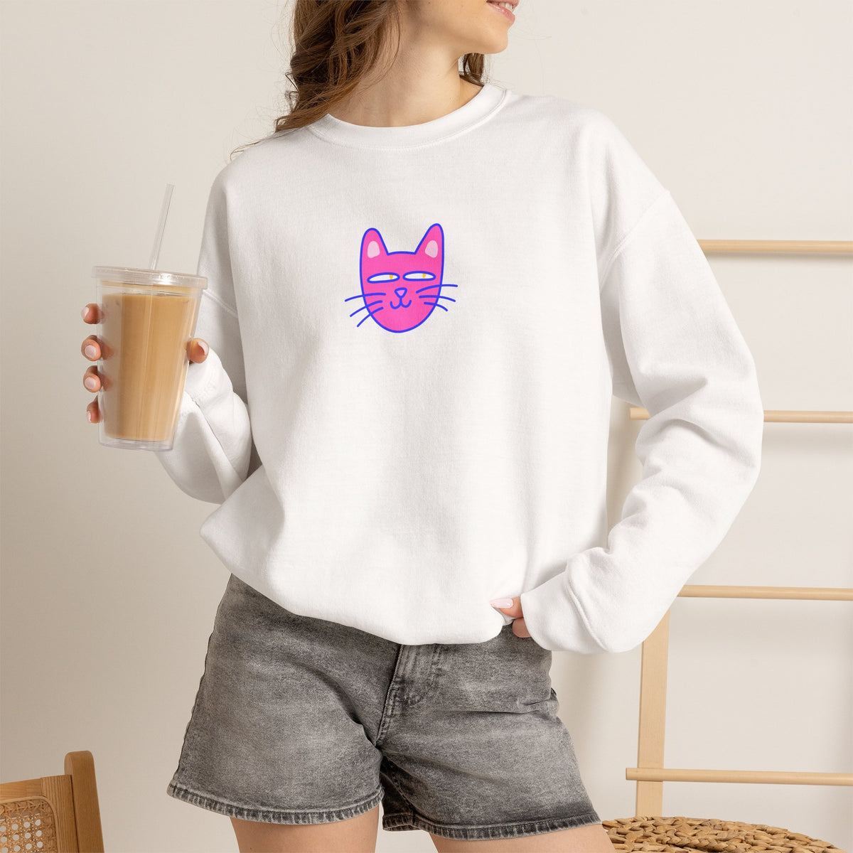 "Be The Energy ...'' |Cat Sweatshirt | Nunu&Miao Studio