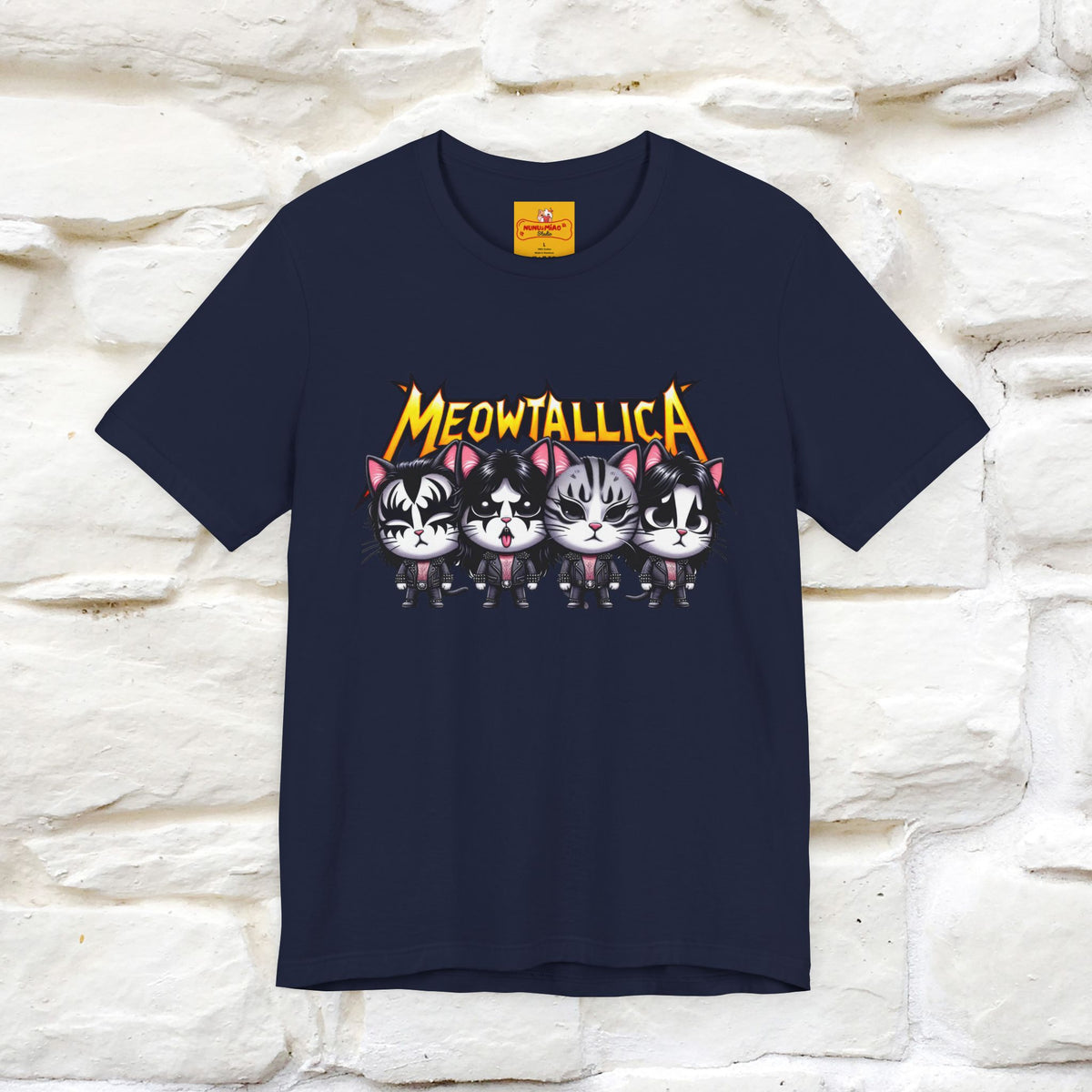 Meowtallica T-Shirt | Rock-Inspired Cat Tee| Nunu&Miao Studio
