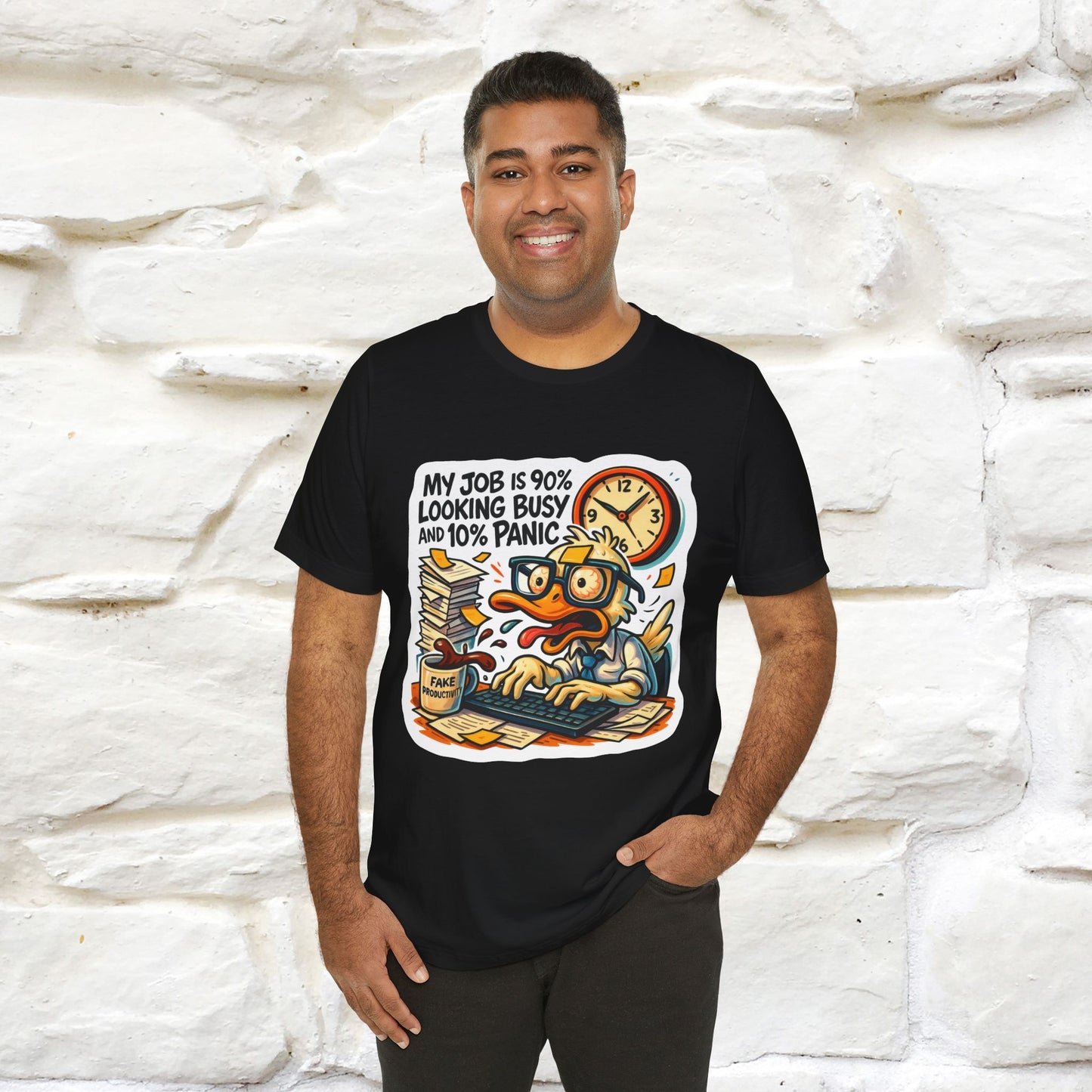 '' My Job is 90% Looking Busy ... |  Sarcastic T-Shirt | Nunu&Miao Studio