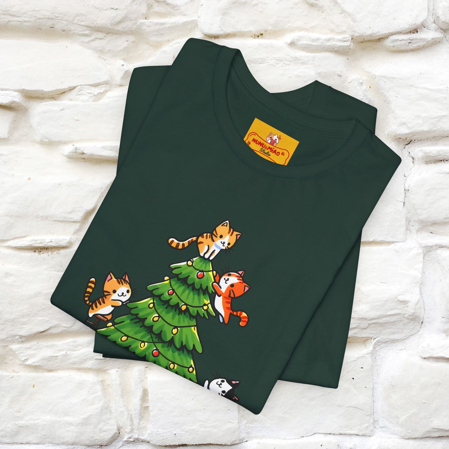 ''Merry Catmas'' | Cattitude Christmas Tee| Nunu&Miao Studio - Nunu&Miao Studio