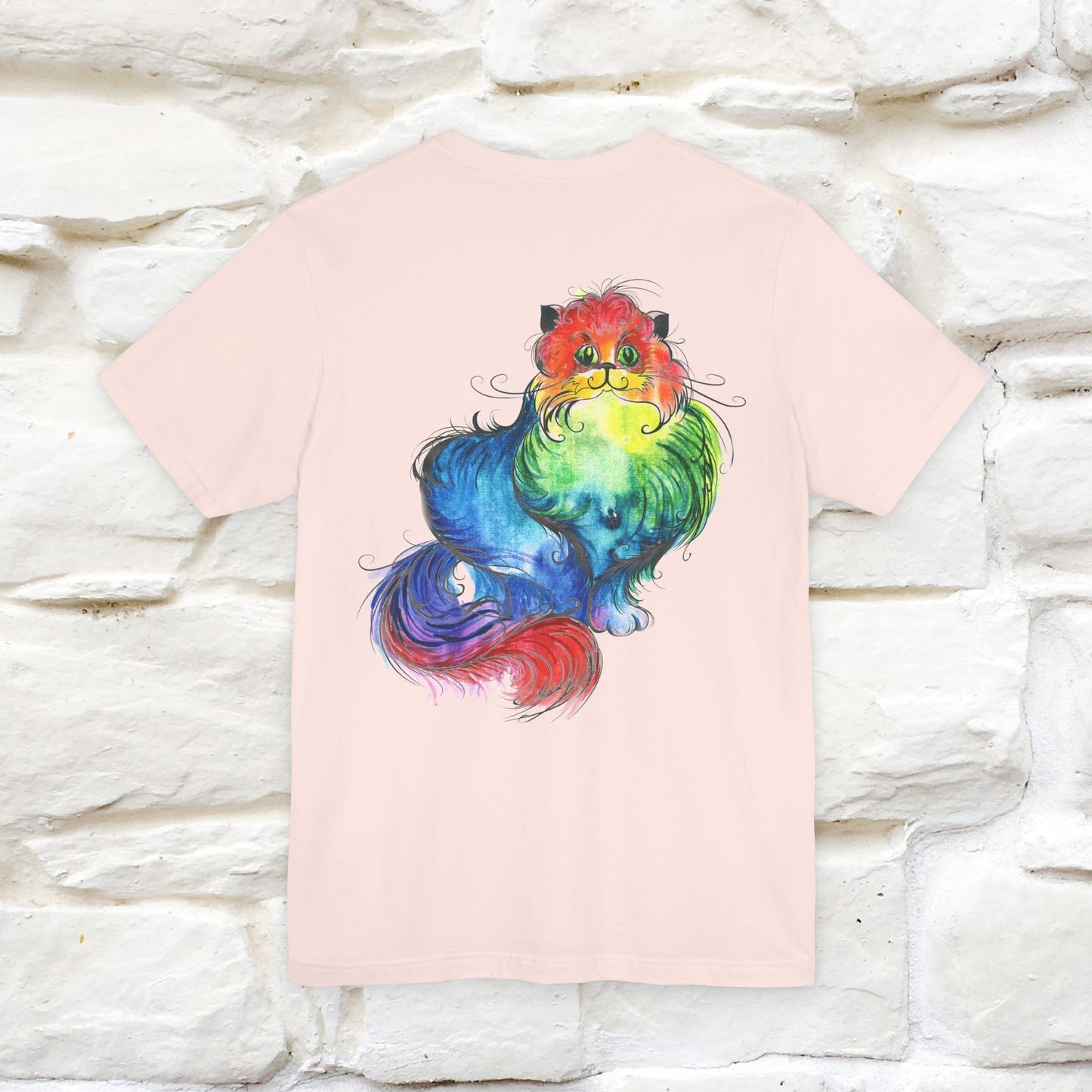 "Il Pittore'' Cat T-Shirt Front and Back Design | Nunu&Miao Studio - Nunu&Miao Studio