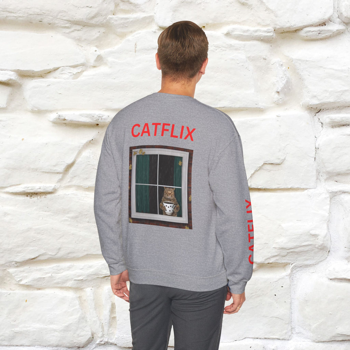 "Catflix'' |Cat Sweatshirt | Nunu&Miao Studio