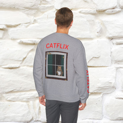 "Catflix'' |Cat Sweatshirt | Nunu&Miao Studio