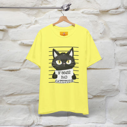 "Bad Cattitude" T-Shirt for Men & Women | 100% Cotton* - Nunu&Miao Studio