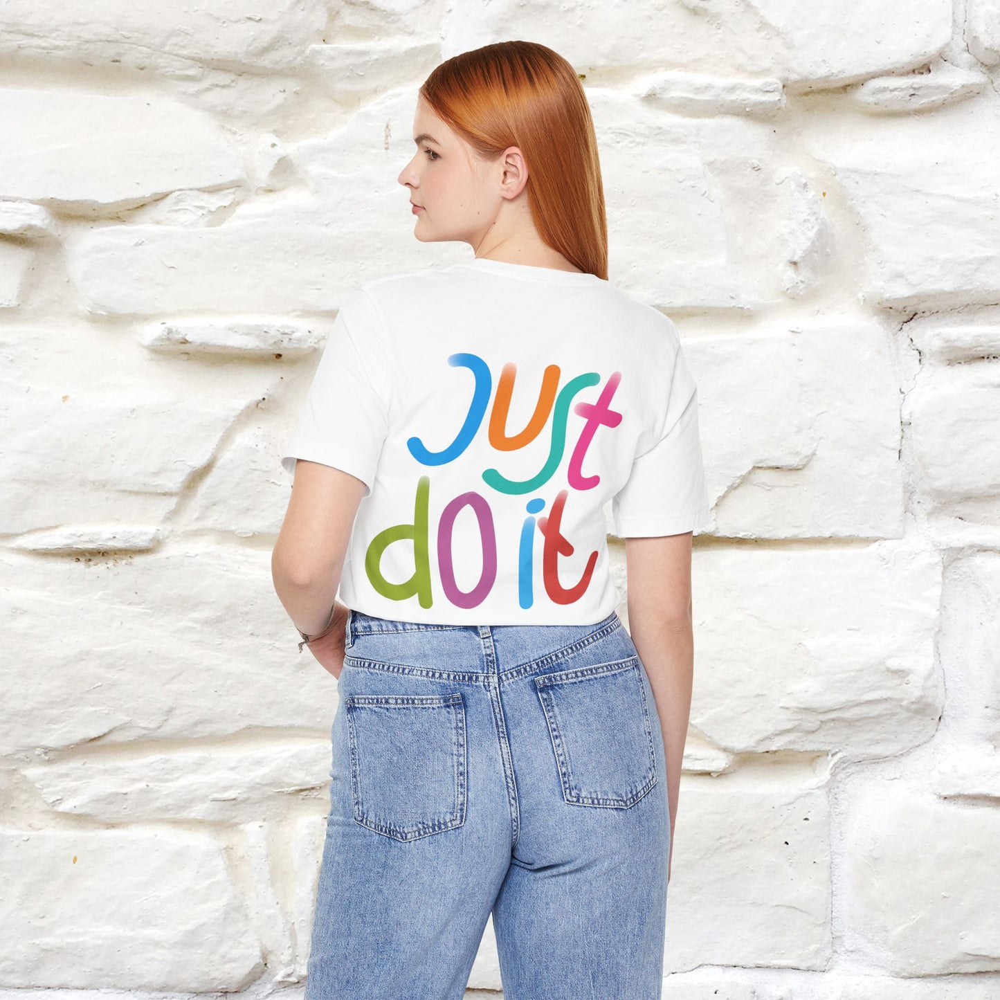 "Yes, Just Do It" Cat T-Shirt| Front & Back Design | Nunu&Miao Studio - Nunu&Miao Studio