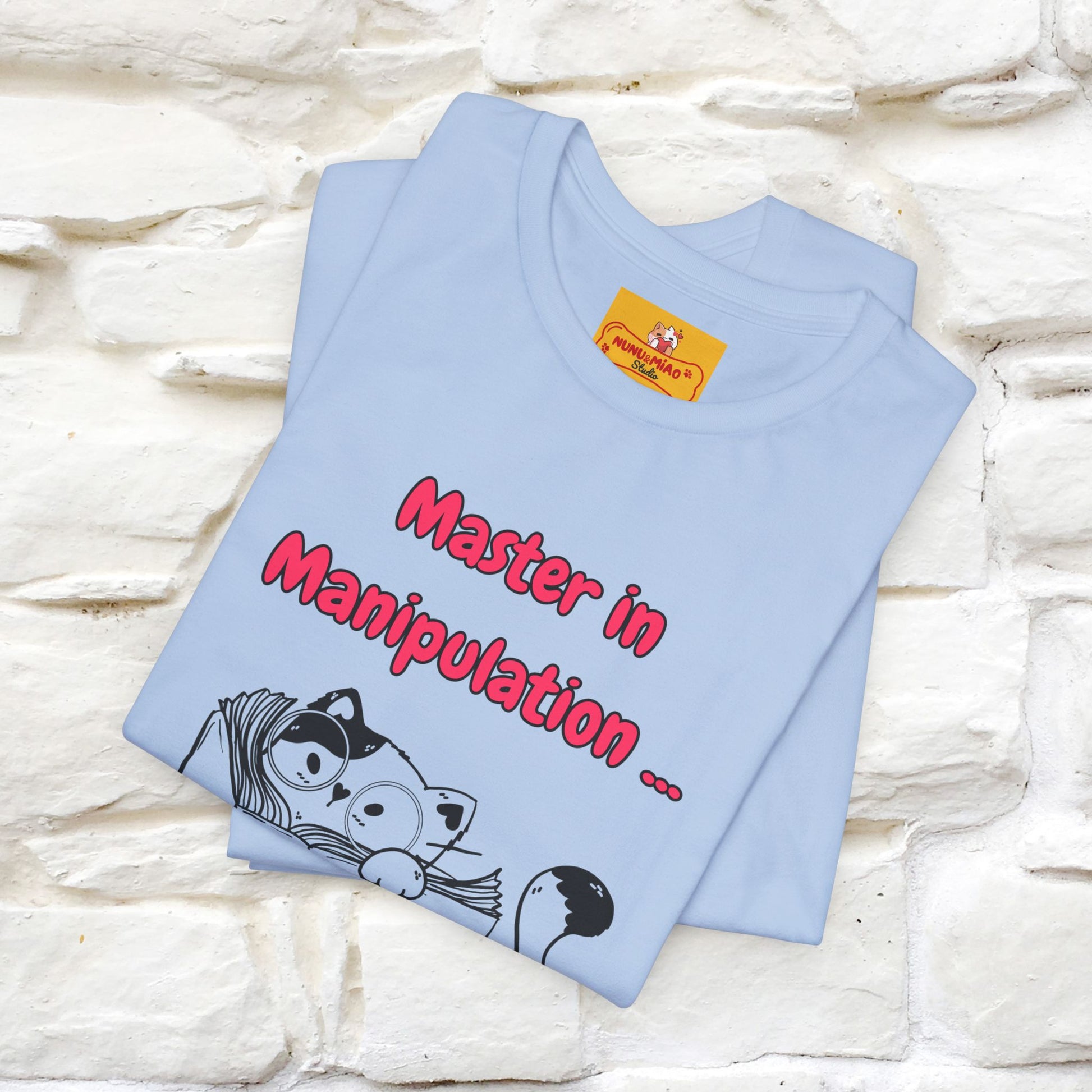''Master In Manipulation. How To Train Your Human '' Cat T-Shirt | Nunu&Miao Studio - Nunu&Miao Studio