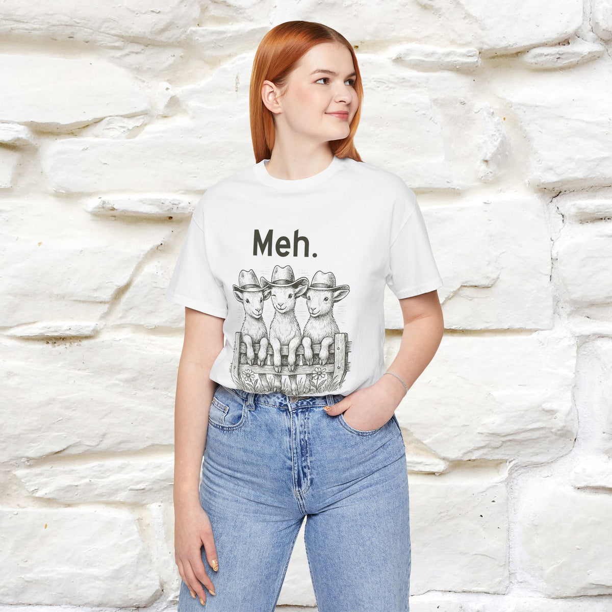"Meh" Cute T-shirt |Nunu&Miao Studio