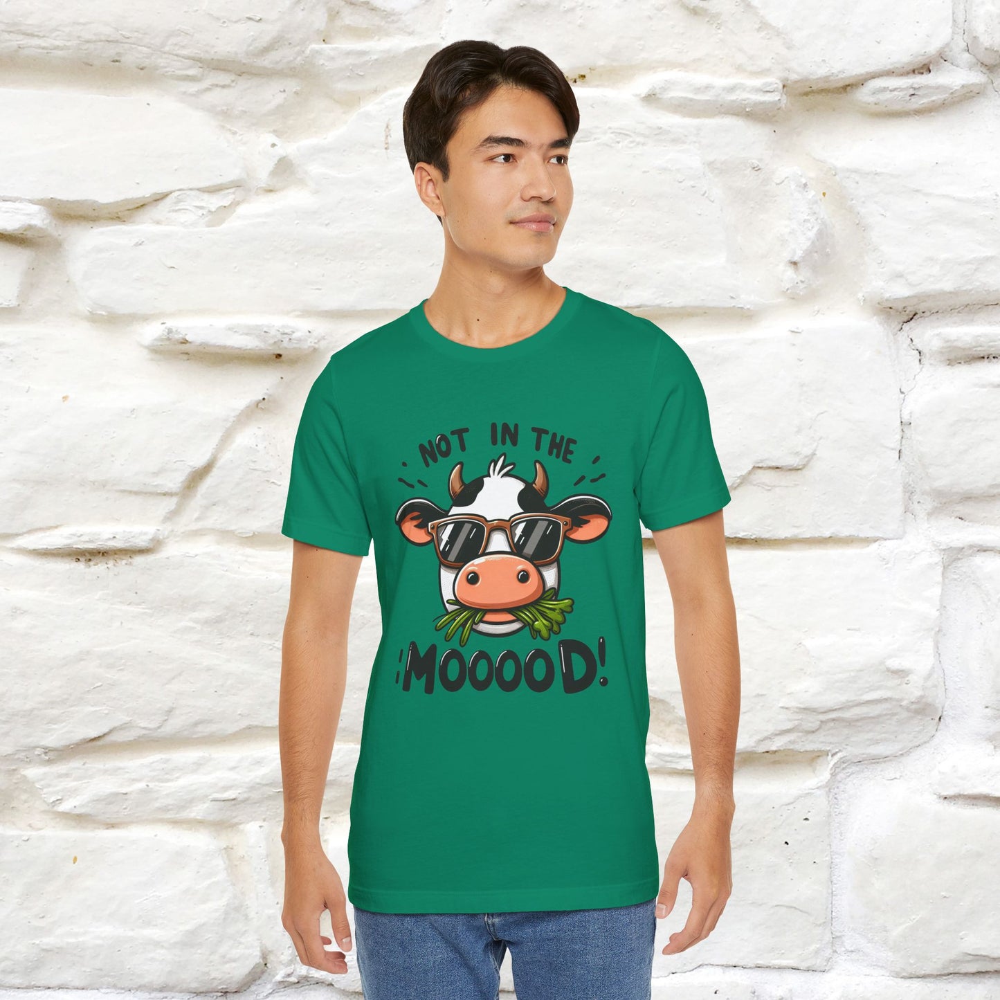Not In The Moood – Funny Cow Pun T-Shirt | Nunu & Miao Studio - Nunu&Miao Studio