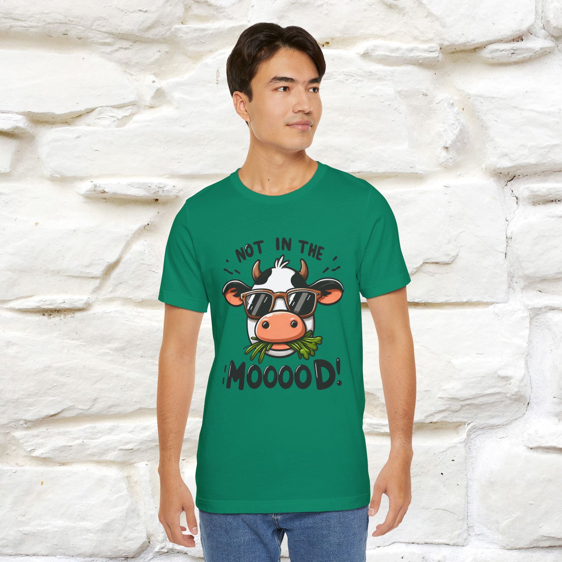 Not In The Moood – Funny Cow Pun T-Shirt | Nunu & Miao Studio - Nunu&Miao Studio